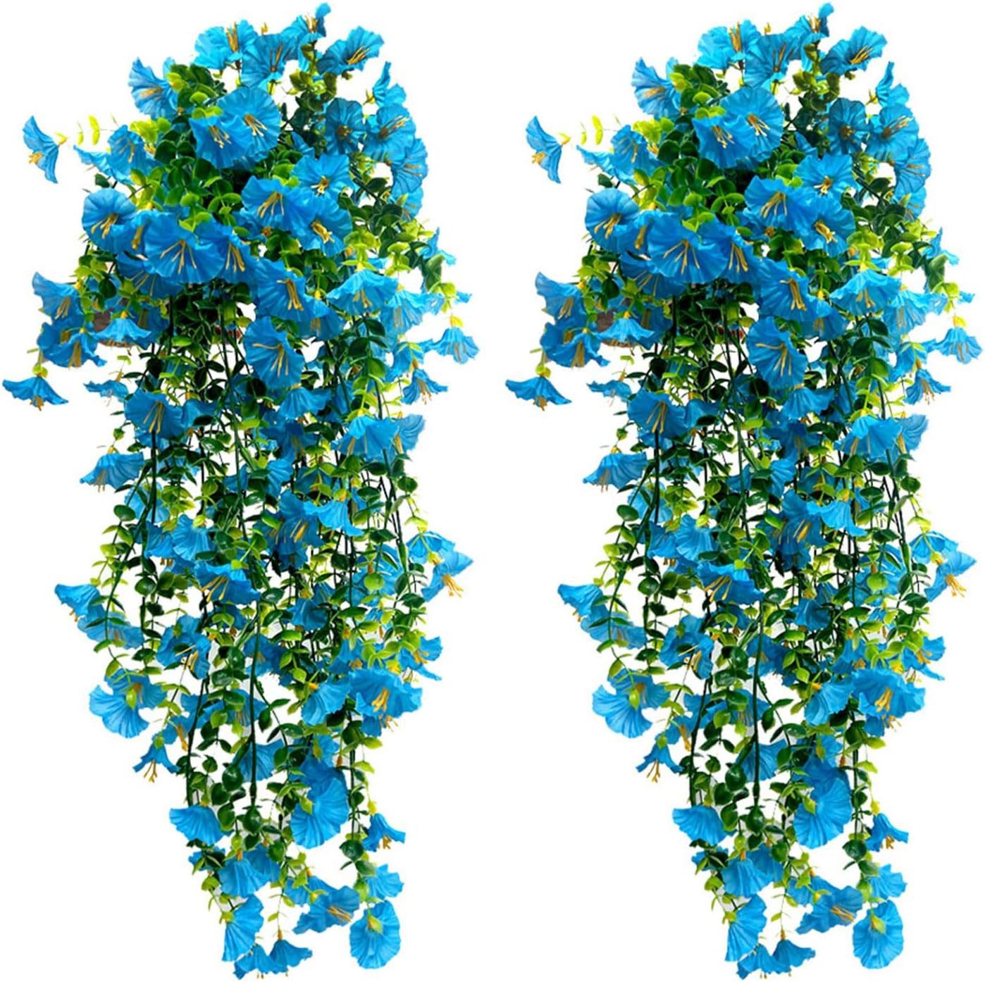 Kunstblumenstrauß 2 Stück Künstlich Hängende Blumen, Kunstblumen Veilchen Hängend, Minicloss