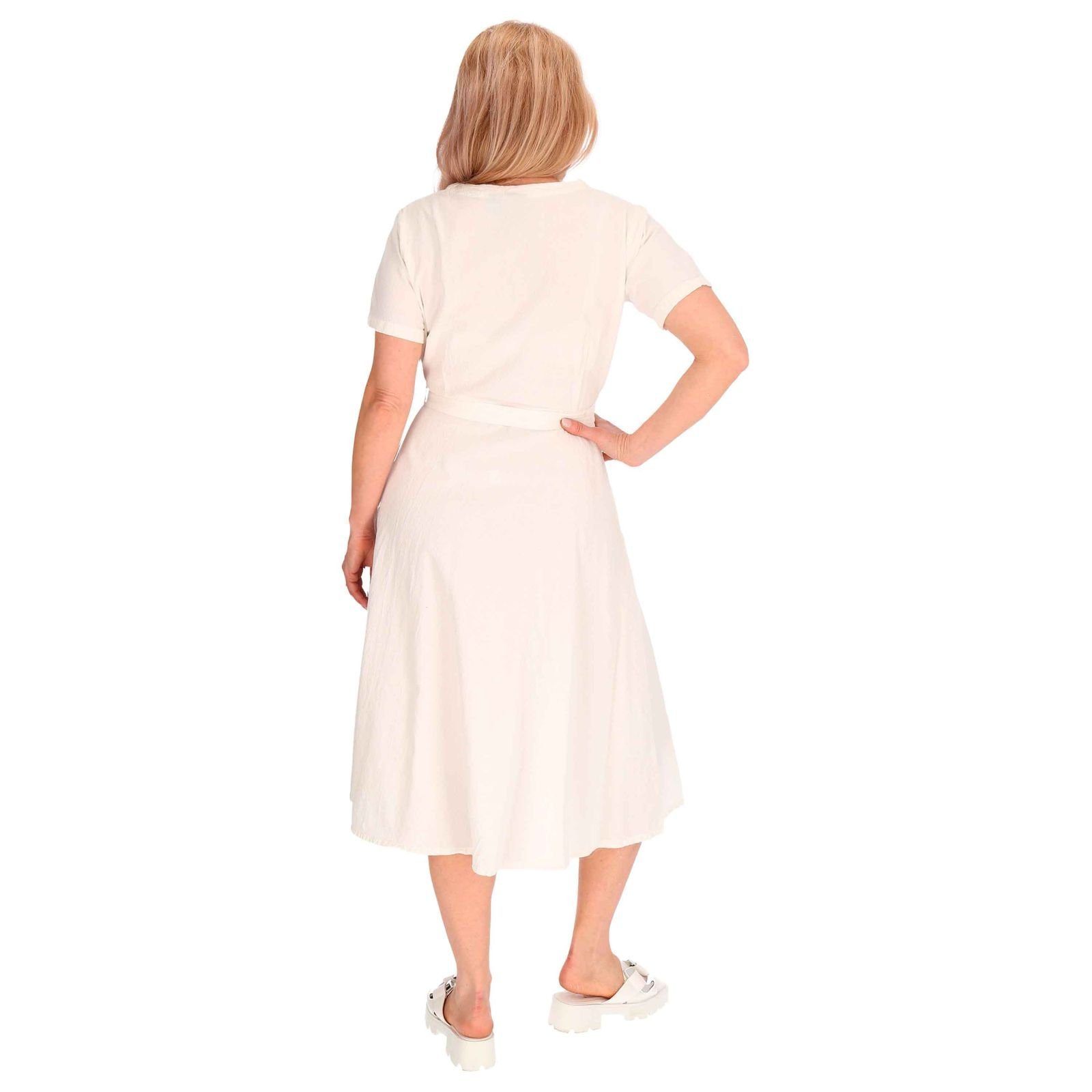 KUNST UND Boho Geköpft Kleid Weiß Latzhose Kleid MAGIE Hippie Sommerkleid Baumwoll Ibiza