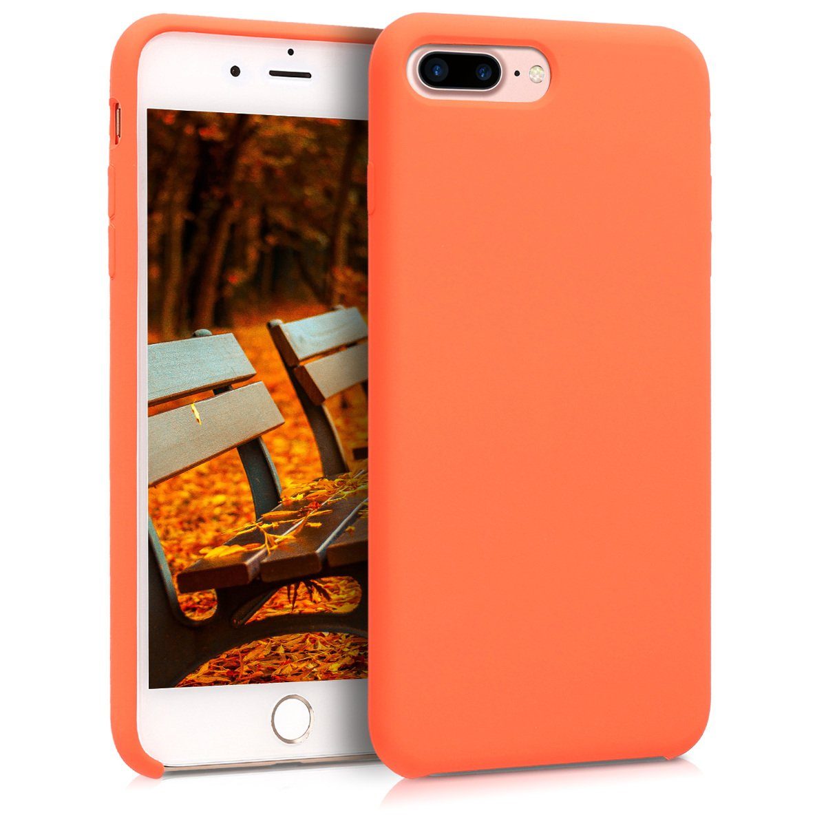 kwmobile Handyhülle Handyhülle für Apple iPhone 7 Plus / 8 Plus Hülle, Weiches Handy Silikon Case - Schutzhülle Cover