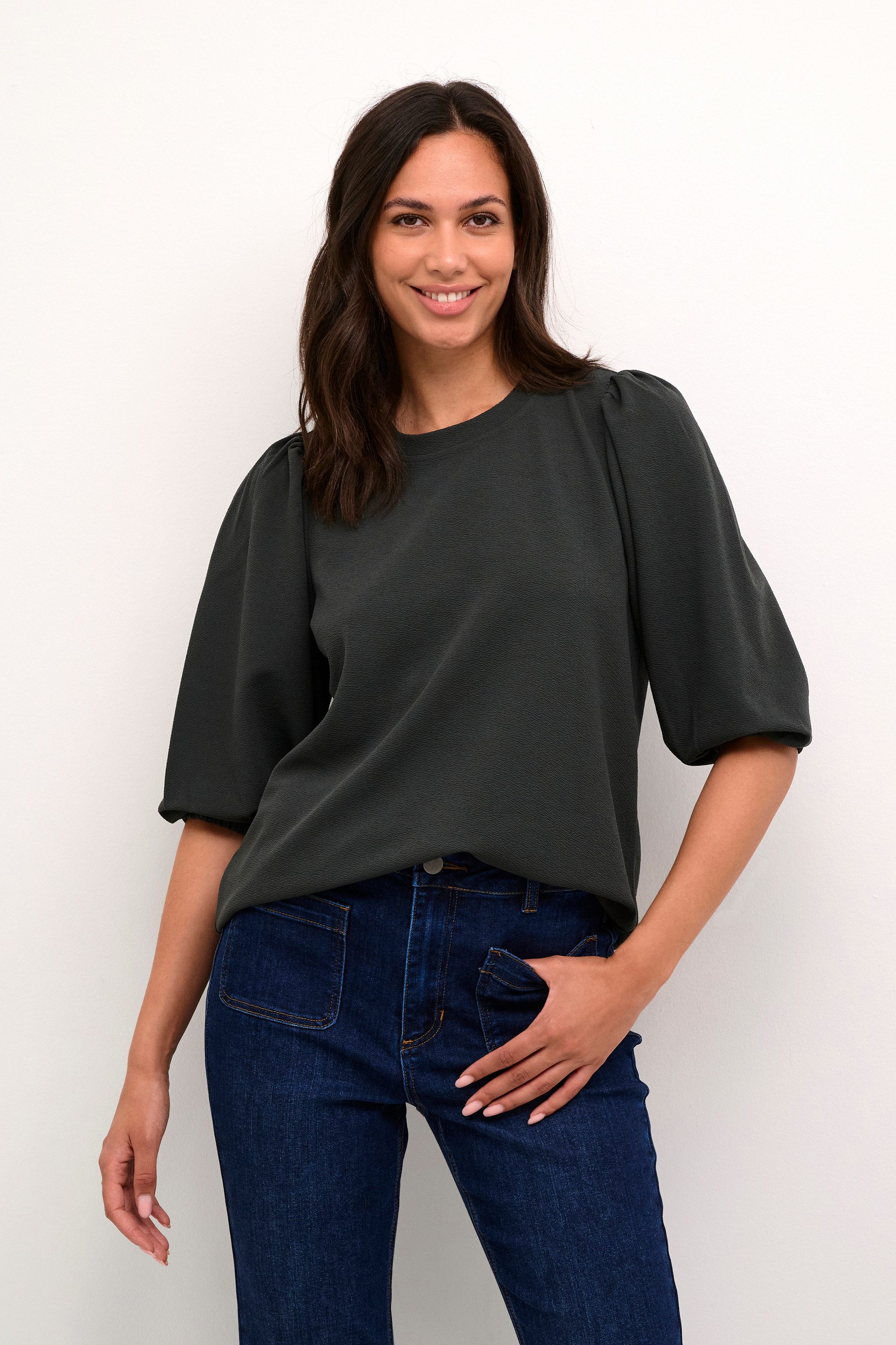 KAFFE Langarmbluse Langarm-Shirt KAjanne günstig online kaufen