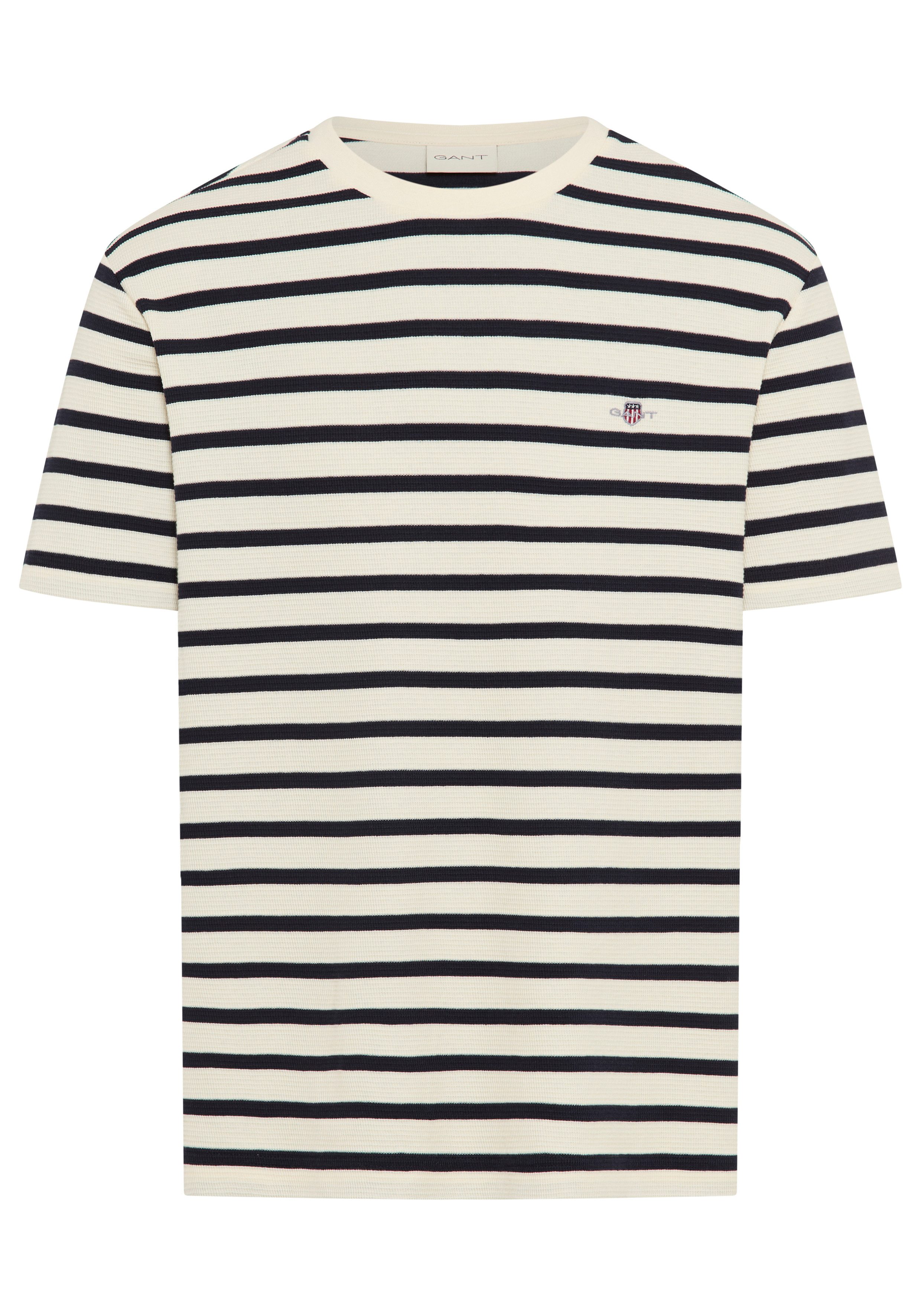 Gant T-Shirt WAFFLE STRIPE mit Struktur, günstig online kaufen