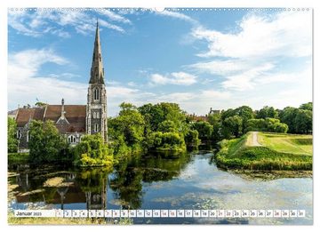CALVENDO Wandkalender Dänemark - Kopenhagen (Premium, hochwertiger DIN A2 Wandkalender 2023, Kunstdruck in Hochglanz)