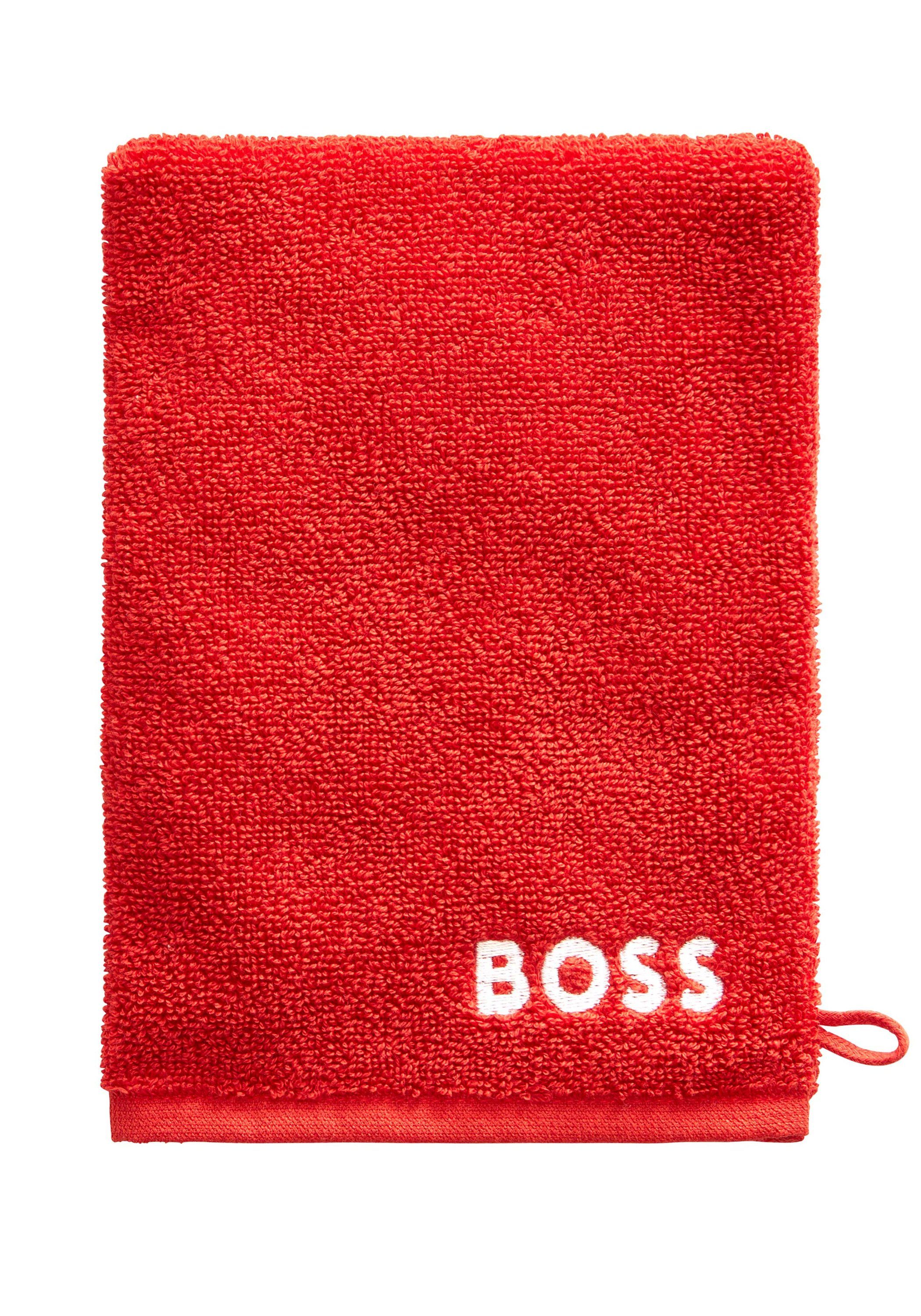 Hugo Boss Home Design REDN mit Waschhandschuhe, modernem Handtücher 4er-Set