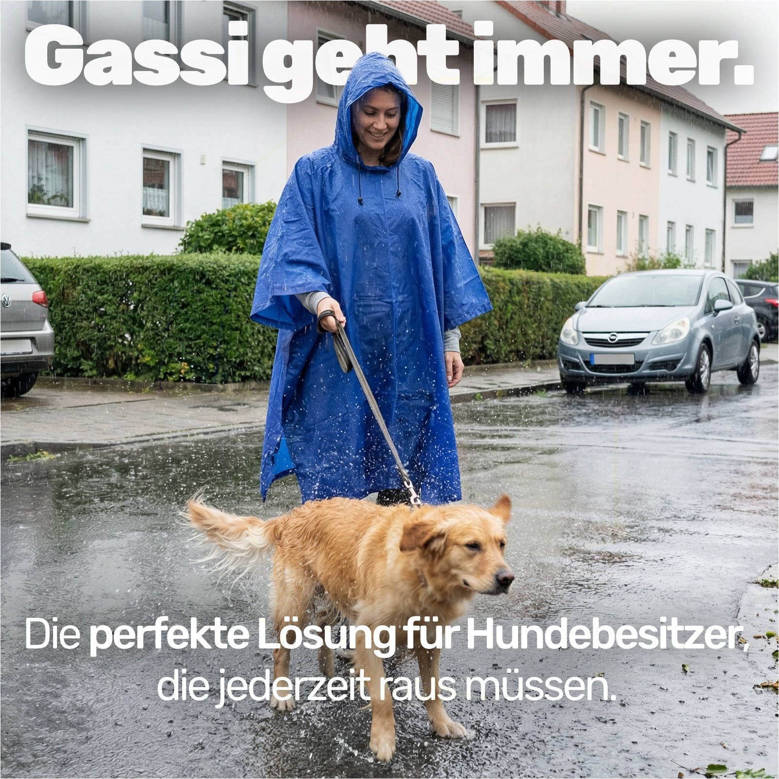 Gravidus Regenponcho 2x Regencape Regenponcho Regenschutz Fahrrad blau Unisex (2-St)