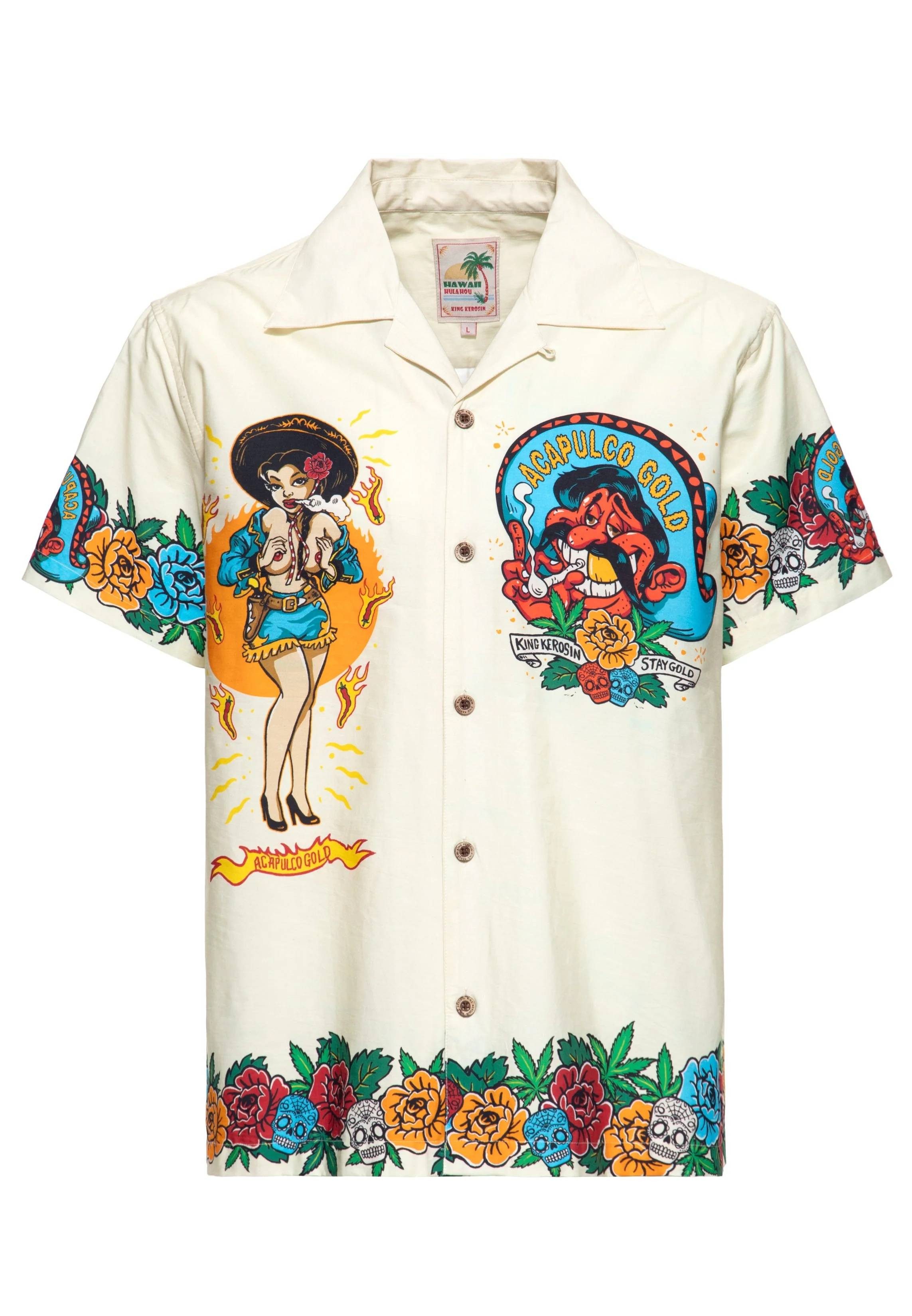 King Kerosin Kurzarmhemd Hemd King Kerosin Acapulco günstig online kaufen