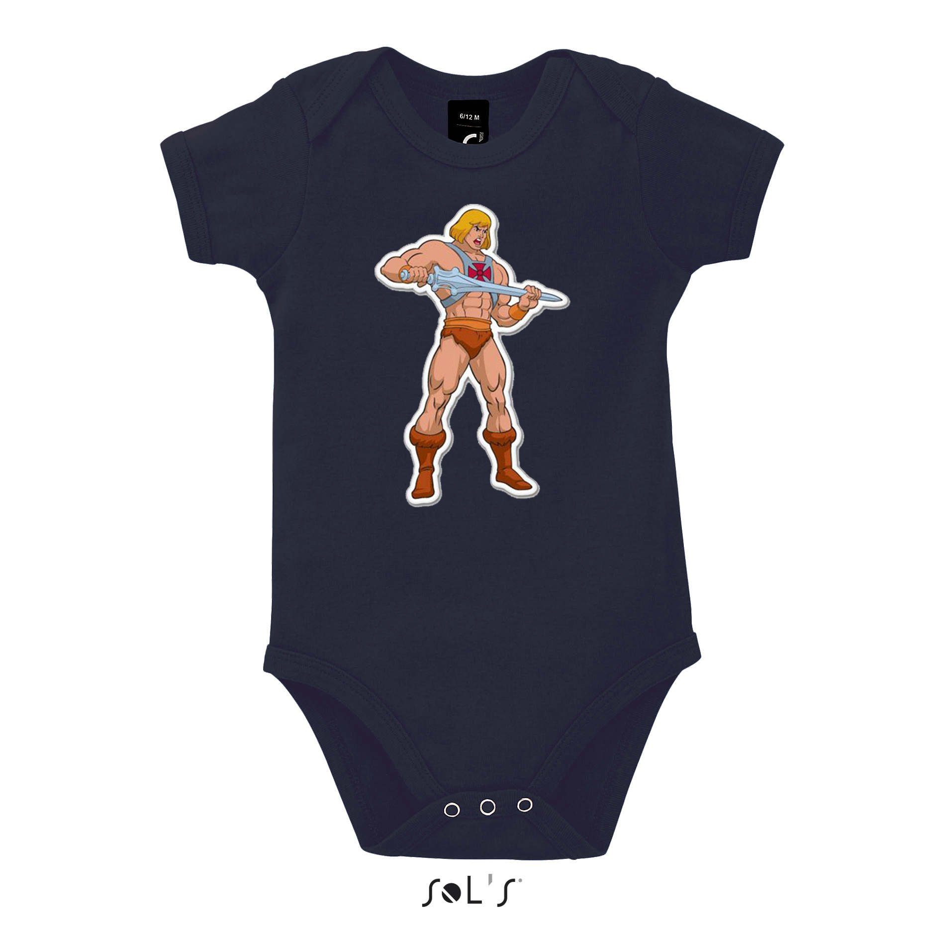 Brownie The He-Man Universe MotU Strampler Druckknopf Navyblau Baby mit & Masters Blondie of Kinder