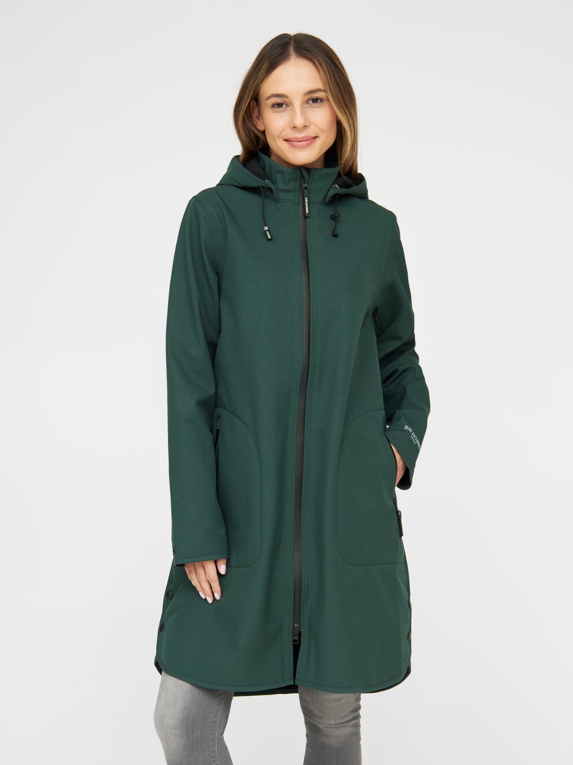 Ilse Jacobsen Regenmantel RAIN128 Atmungsaktiv, schmutzabweisend, 2 Wege Reißverschluss, Softshell