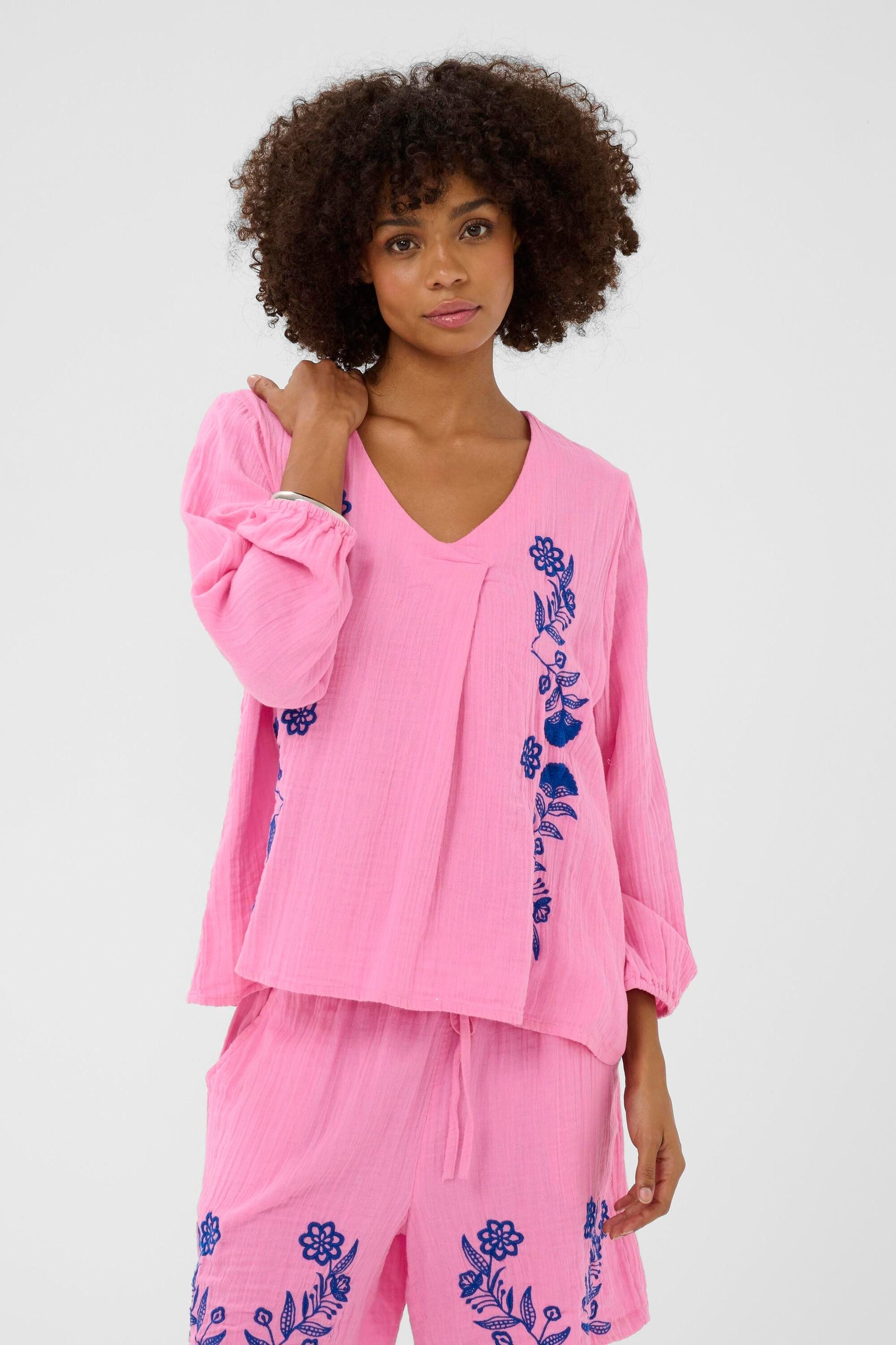 Langarmbluse Langarm-Bluse CUtala