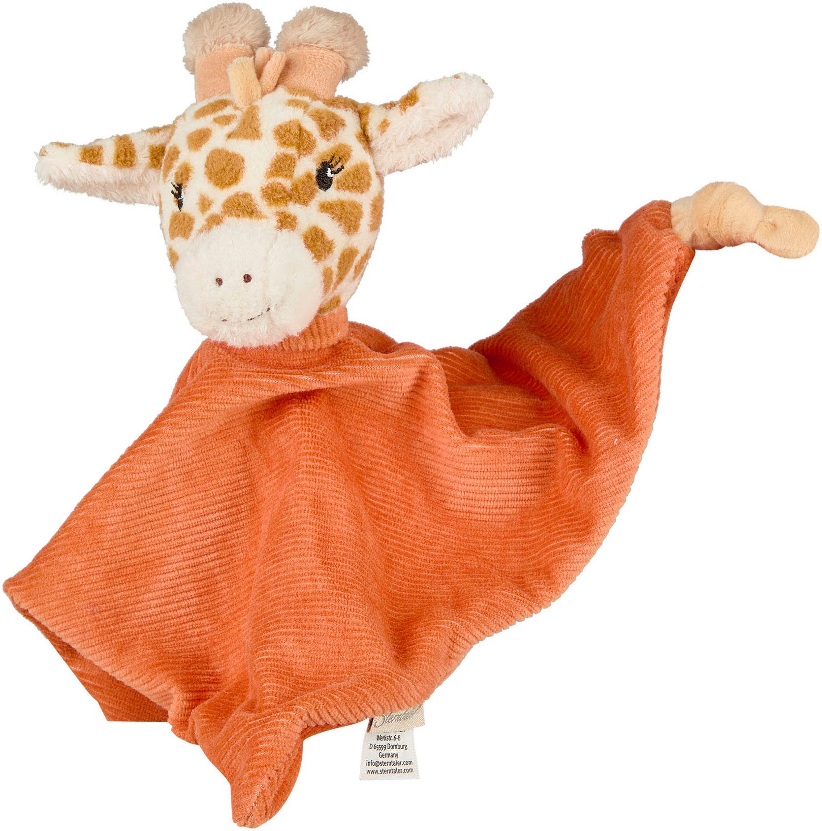 Sterntaler® Schmusetuch Giraffe Kaya, M, mit Beißring aus Silikon