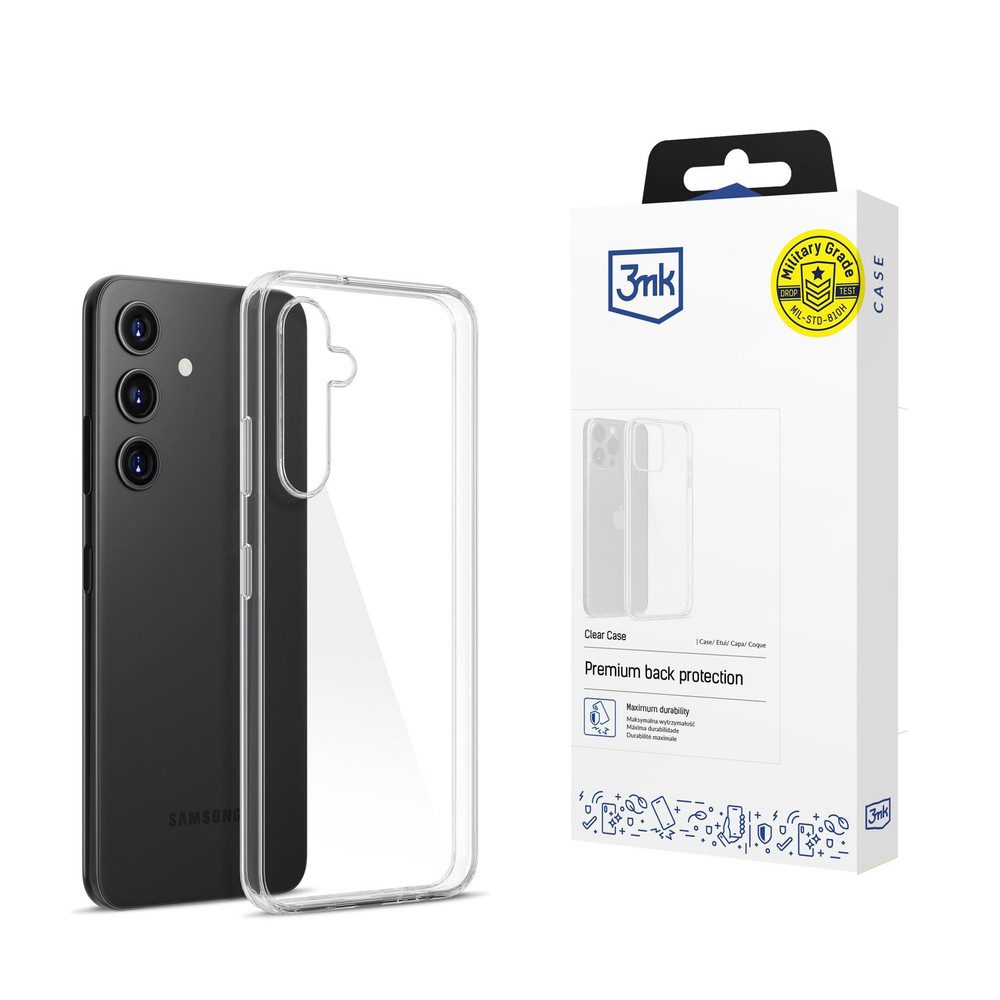 3MK Smartphone-Hülle Schutzhülle Handyhülle Smartphone-Hülle, transparent, Kameraschutz, sturzgeprüft, dünn