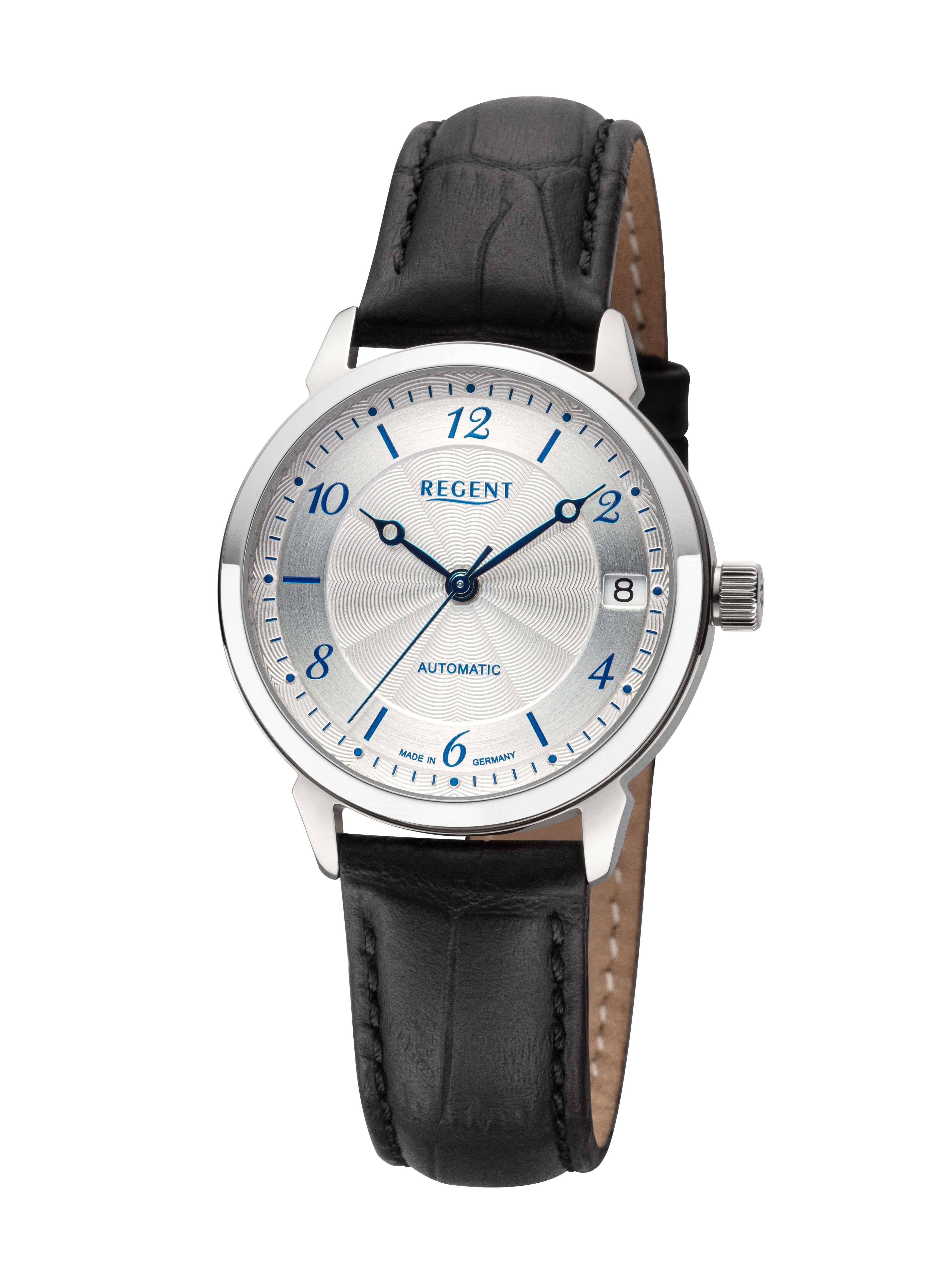 Regent Automatikuhr GM2400, Armbanduhr, Damenuhr, Made in Germany, Mechanische Uhr, Lederarmband