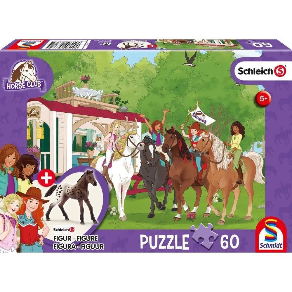 Schmidt Spiele Puzzle Clubtreffen vor dem Wohnwagen. Puzzle 60 Teile, mit Add-on (eine..., 60 Puzzleteile