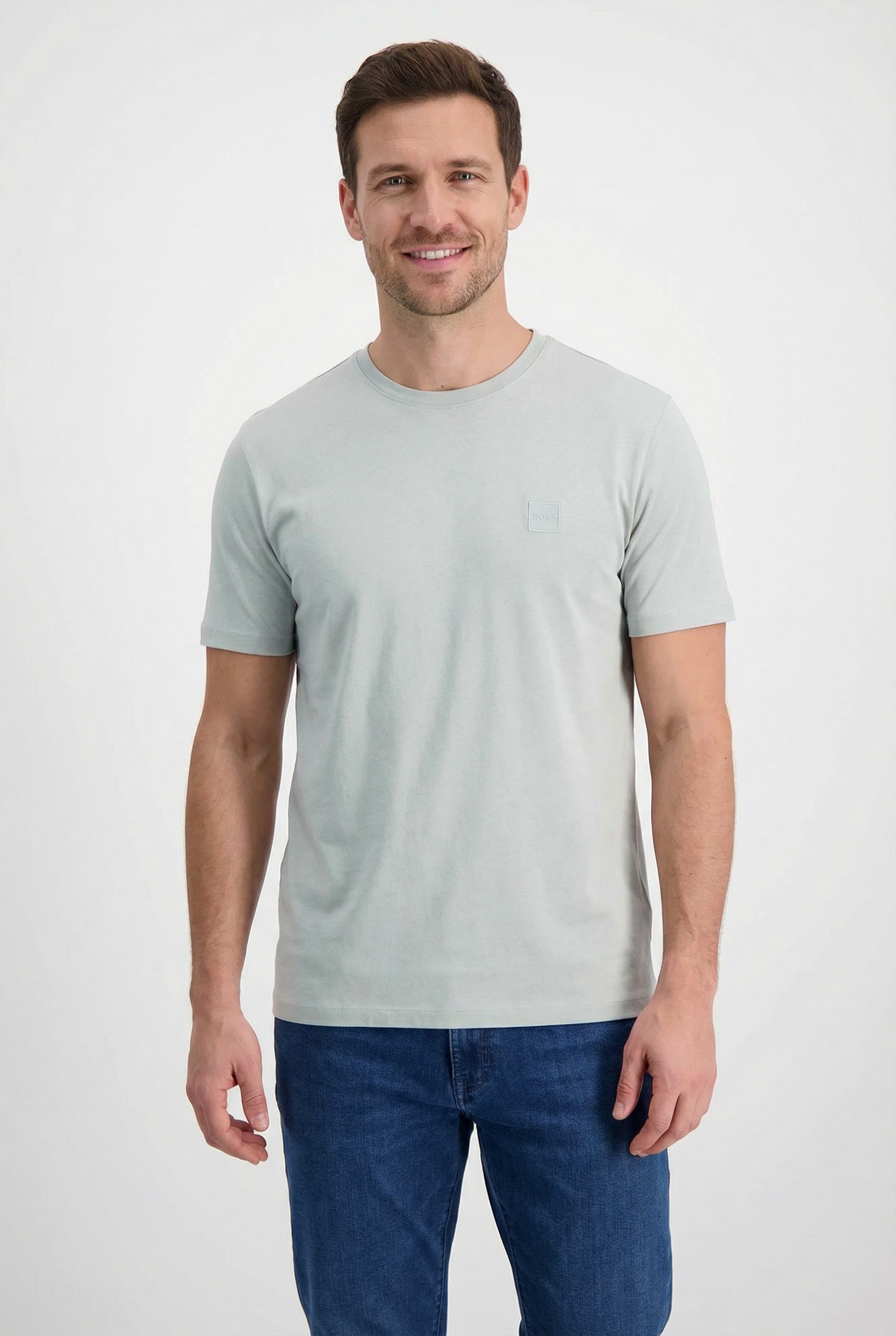 BOSS ORANGE T-Shirt Tales mit BOSS Stickerei auf der Brust günstig online kaufen