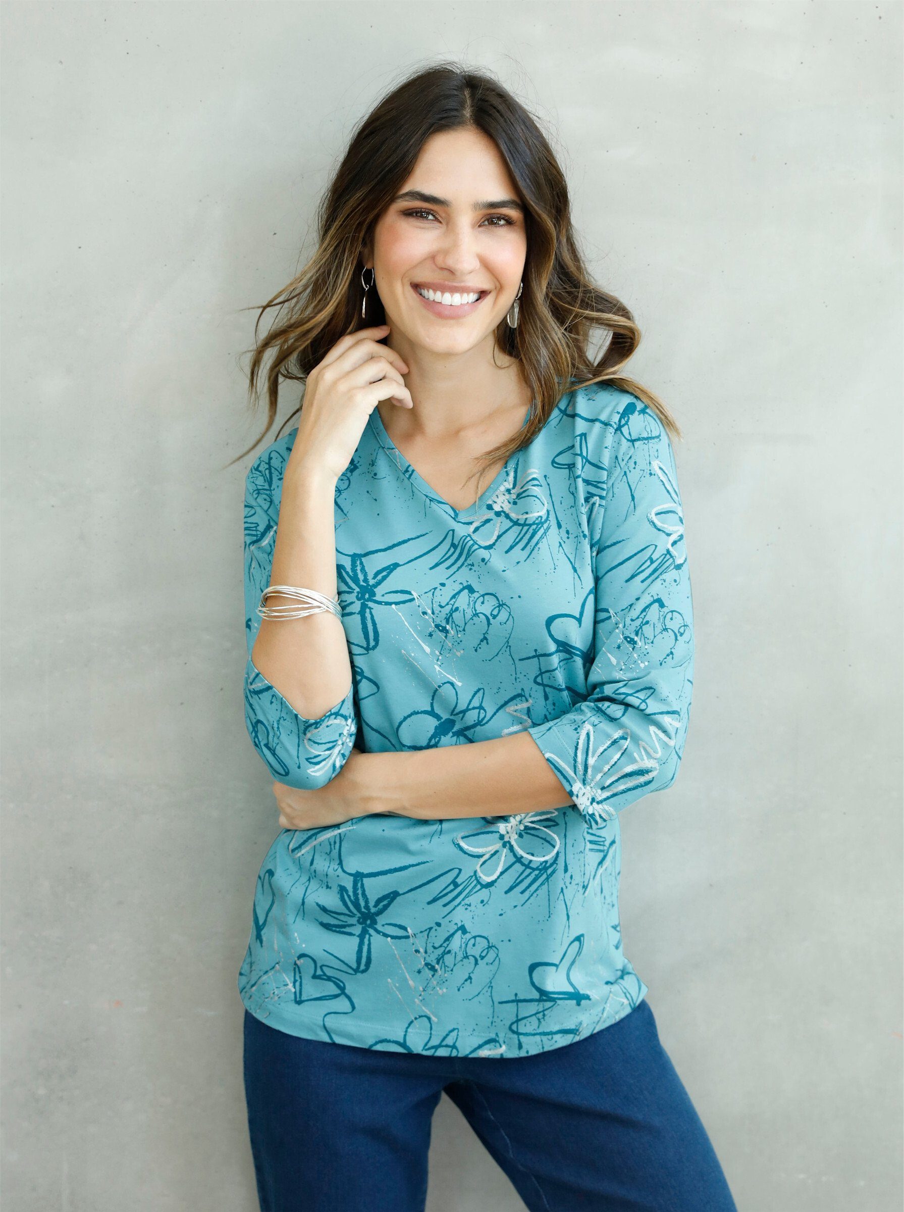 Sieh an! T-Shirt 3/4-Arm-Shirt . günstig online kaufen