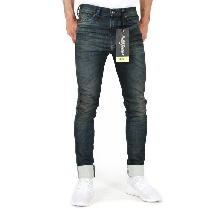 Diesel Skinny-fit-Jeans Herren Stretch Jogg Jeans mit tiefem Schritt - D-REEFT-T 0870Y - L34