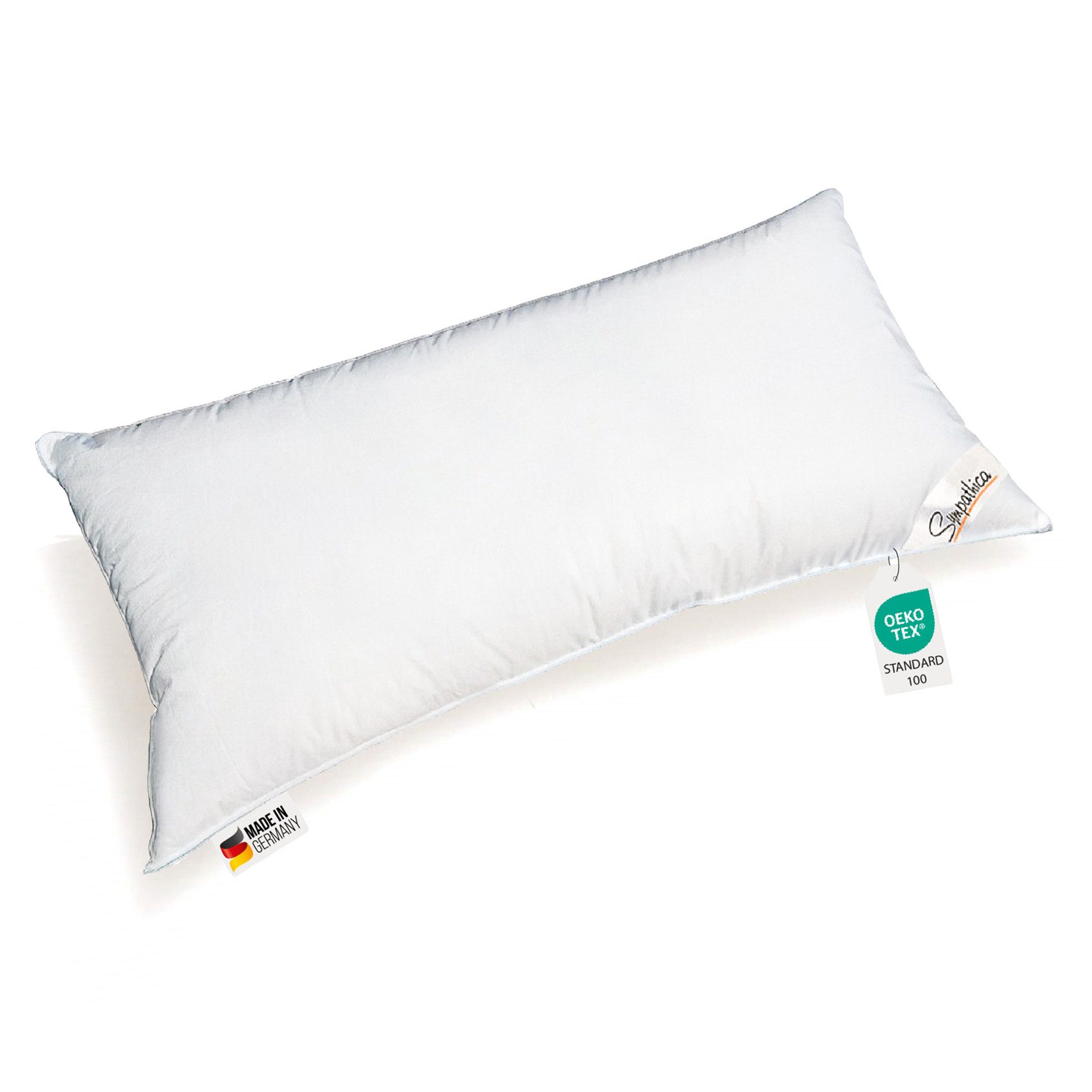 Sympathica Kunstfaserkopfkissen Kopfkissen Kissen 60° Wäsche Baumwollbezug günstig online kaufen