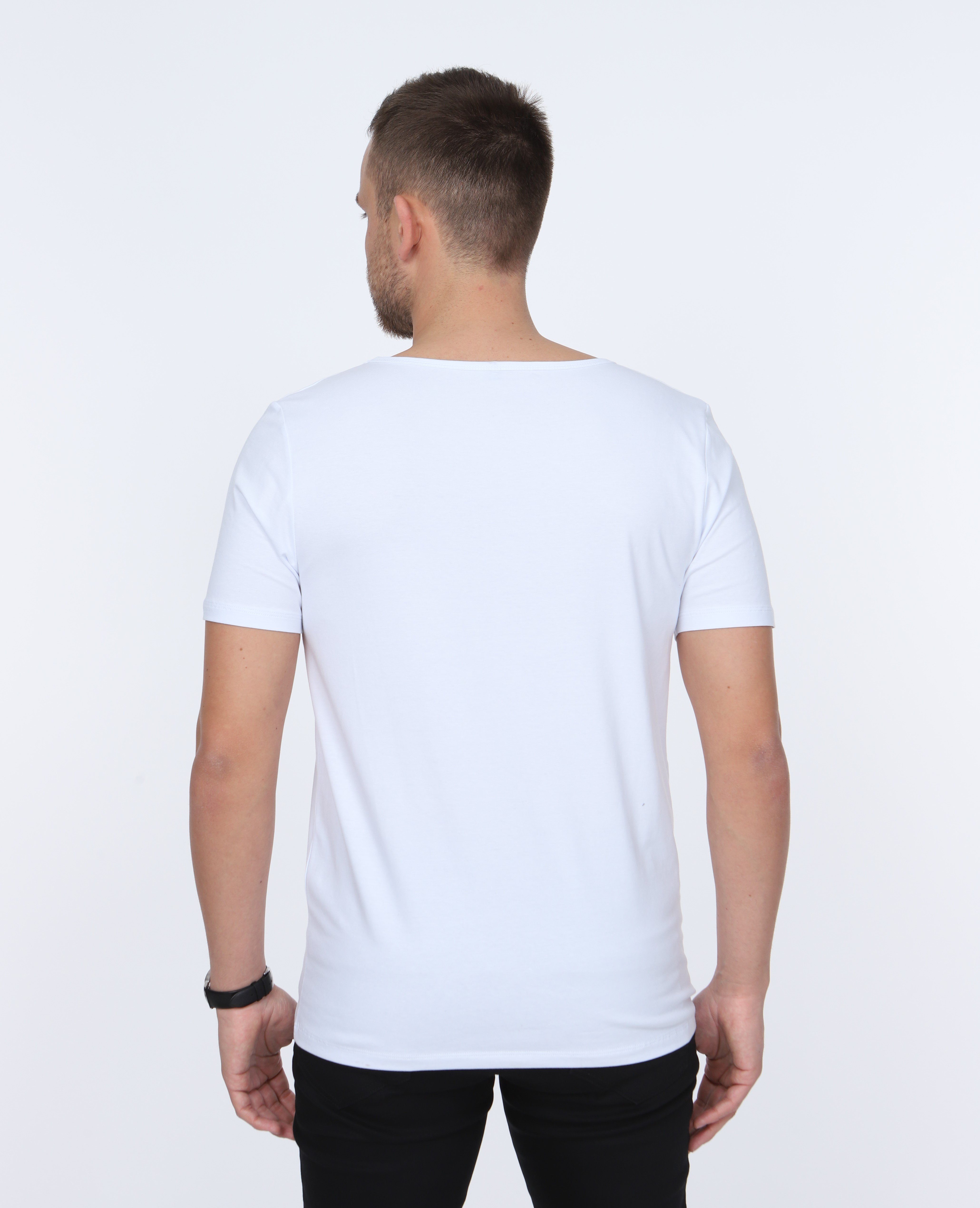 Wäsche/Bademode Unterhemden NAHLE Unterziehshirt 3er Pack Business Unterhemd mit Kurzarm und Rundhalsauschnitt für Herren (3 Stü