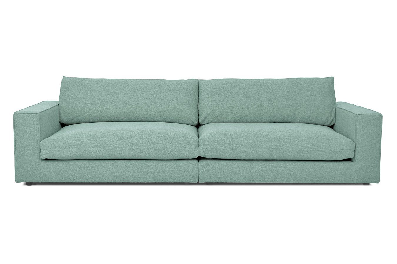 daslagerhaus living Big-Sofa 3,5-Sitzer Venezia Stoff hellgrün
