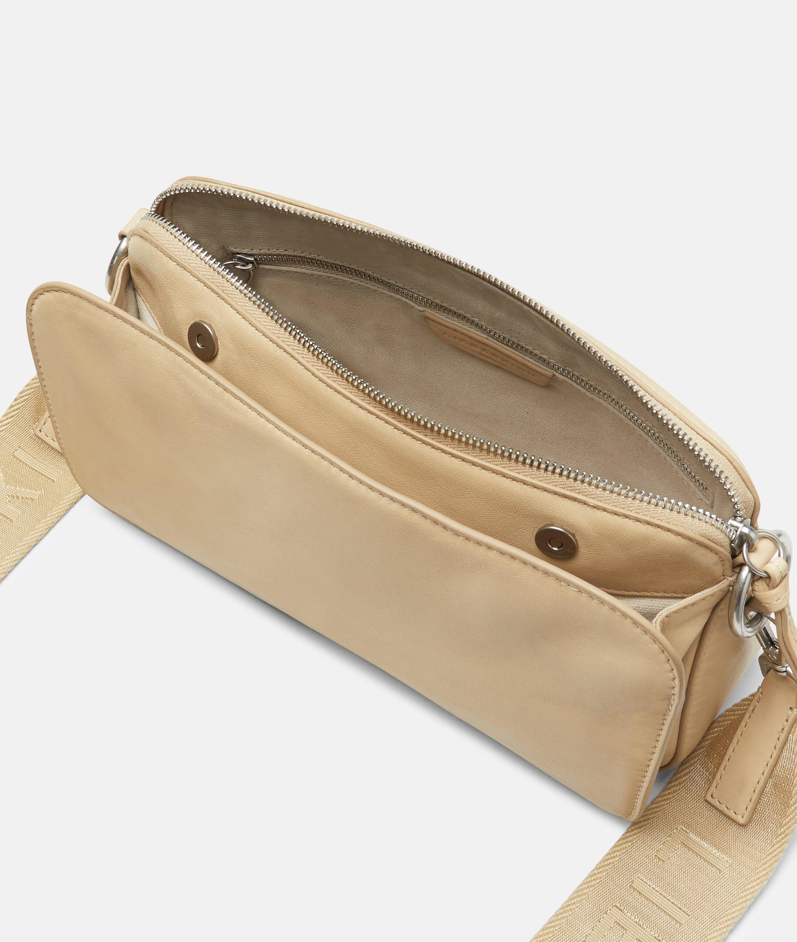 Liebeskind Berlin Umhängetasche Clarice Crossbody M, Geräumige Umhängetasche aus Schafsleder