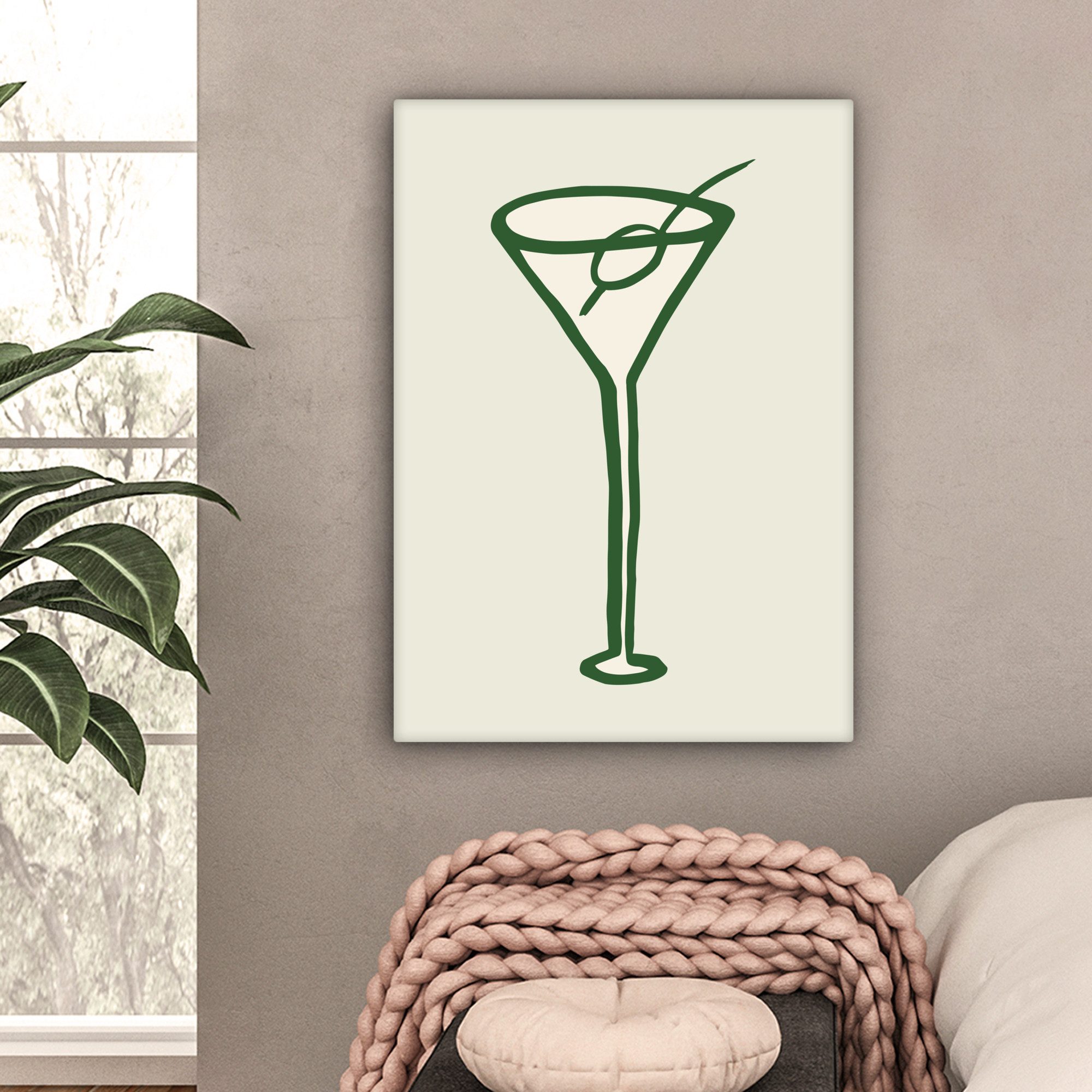OneMillionCanvasses® Leinwandbild Cocktail - Strohhalm - günstig online kaufen
