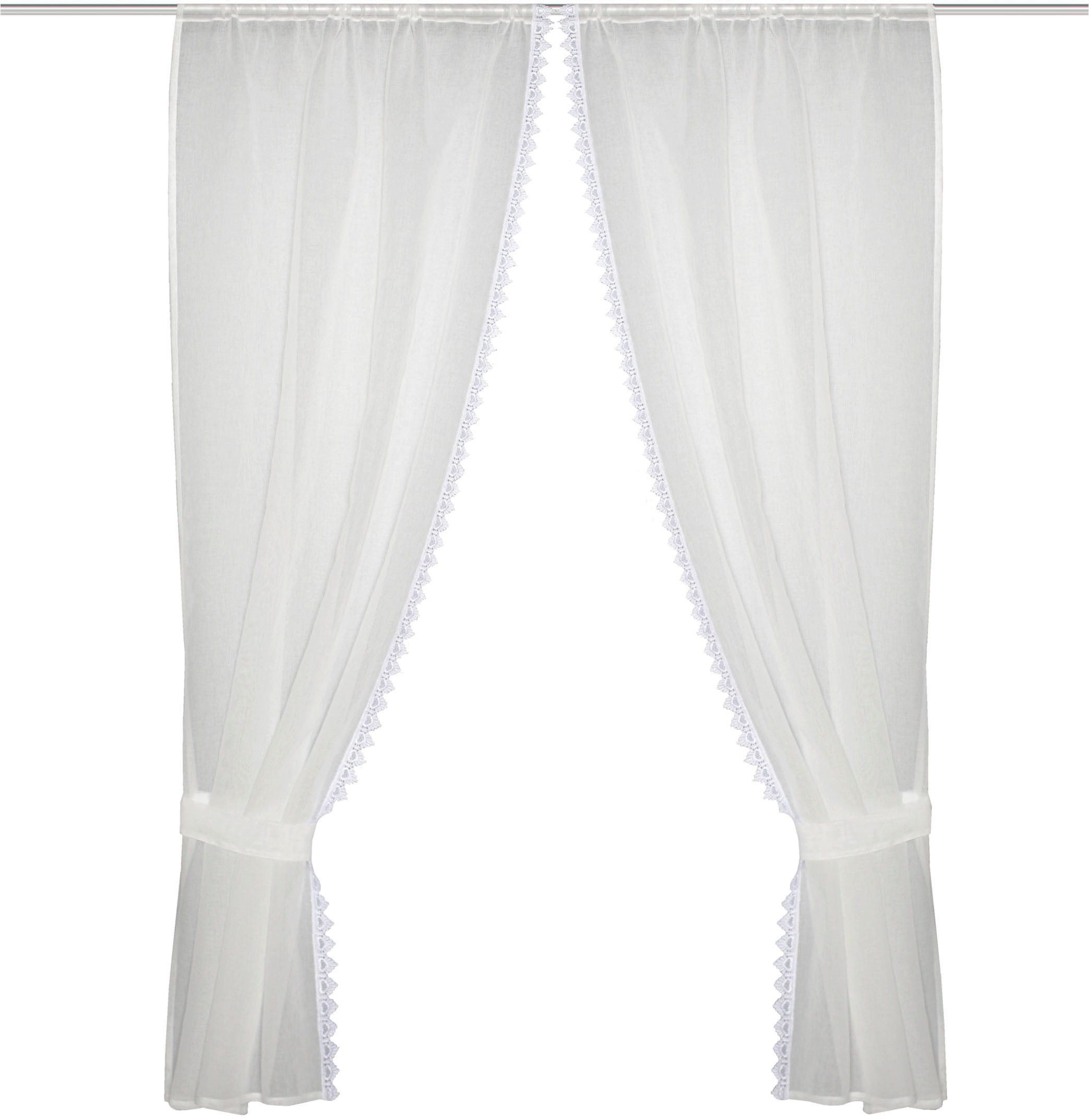 HOME WOHNIDEEN Gardine NISHAY (1 St), Stangendurchzug, halbtransparent, 4tl günstig online kaufen