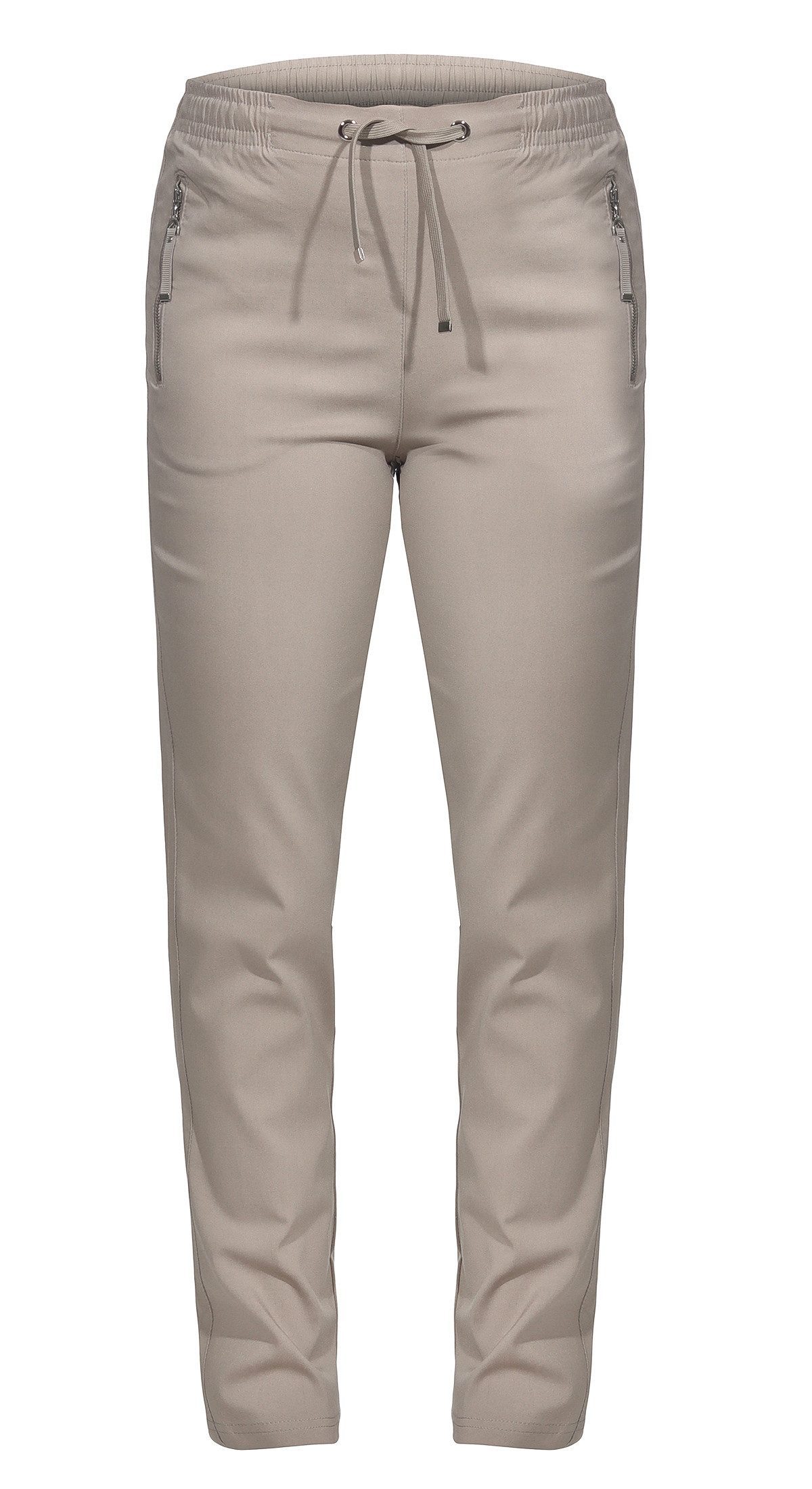 Alica Collection Chinohose Schlupfhose Damen Stretch Hose leichte Sommerhose - Kurzgröße mit Gummibund & Kordelzug, in großen Größen erhältlich