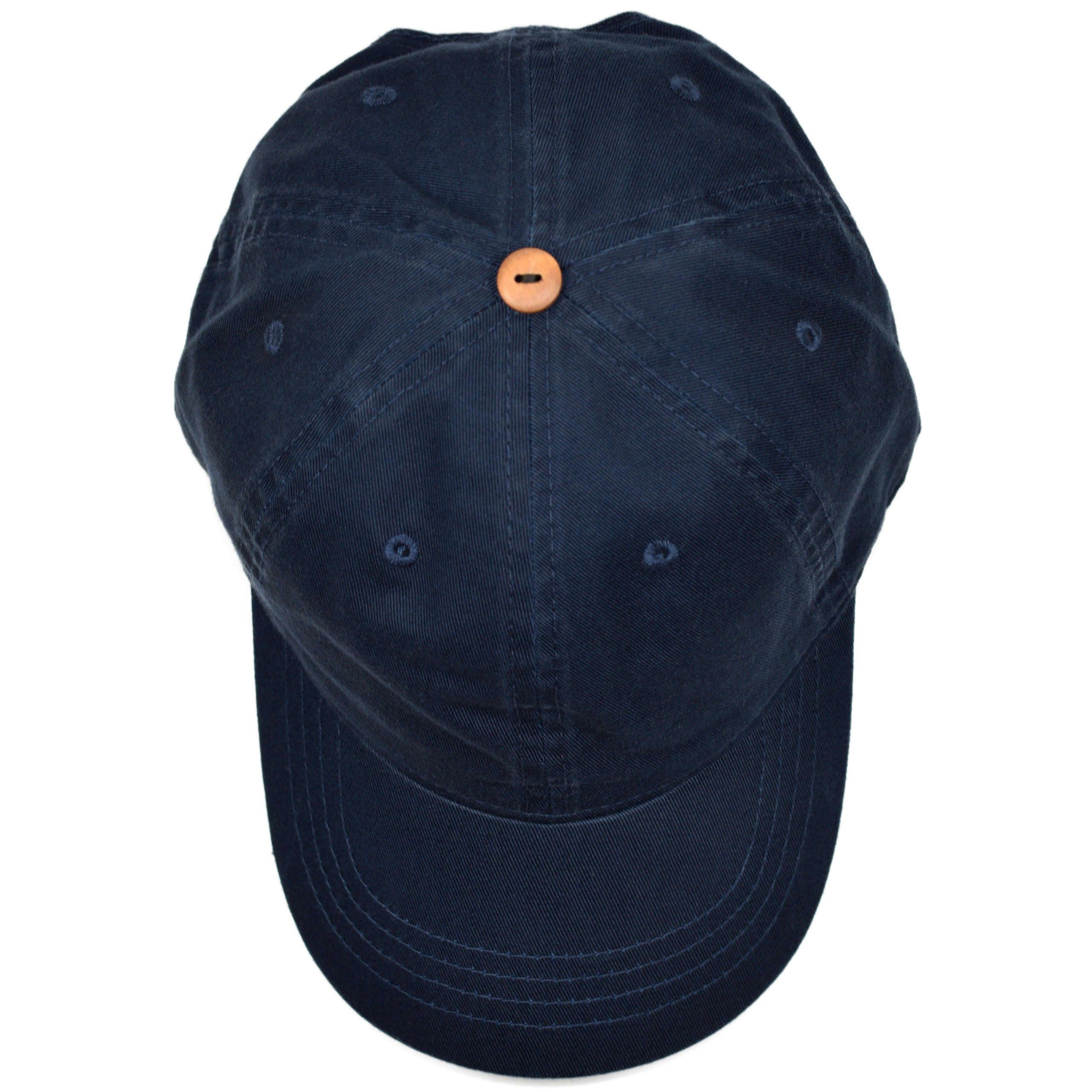 Cap Cap in (1-St) Bio-Baumwolle Made Baseball Dad Blau Lou-i Europe Bio-Baumwolle