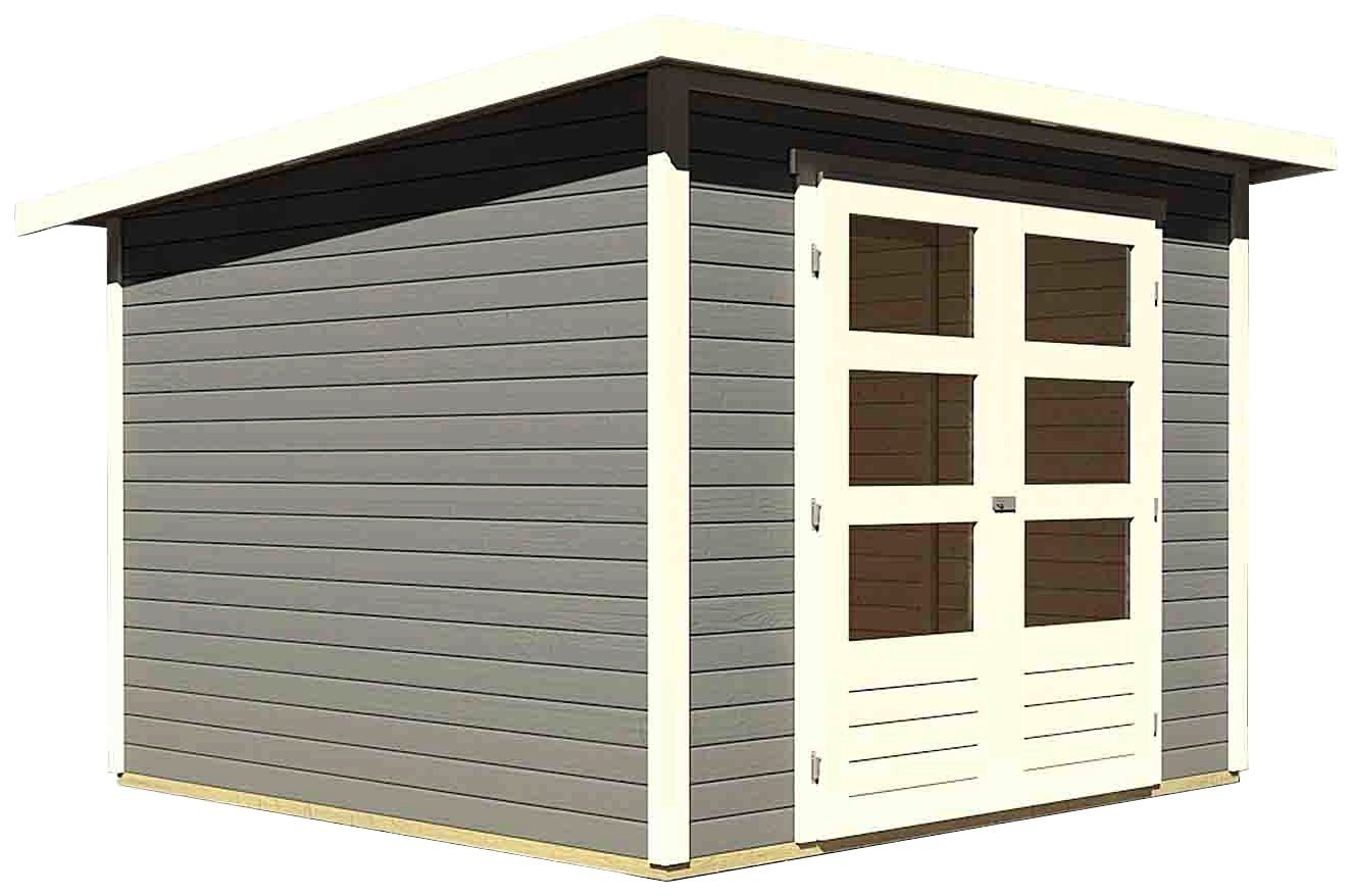 Thumbnail - Karibu Gartenhaus Stockach 4, BxT: 282x282 cm, (Set), anthrazit, naturbelassen oder terragrau