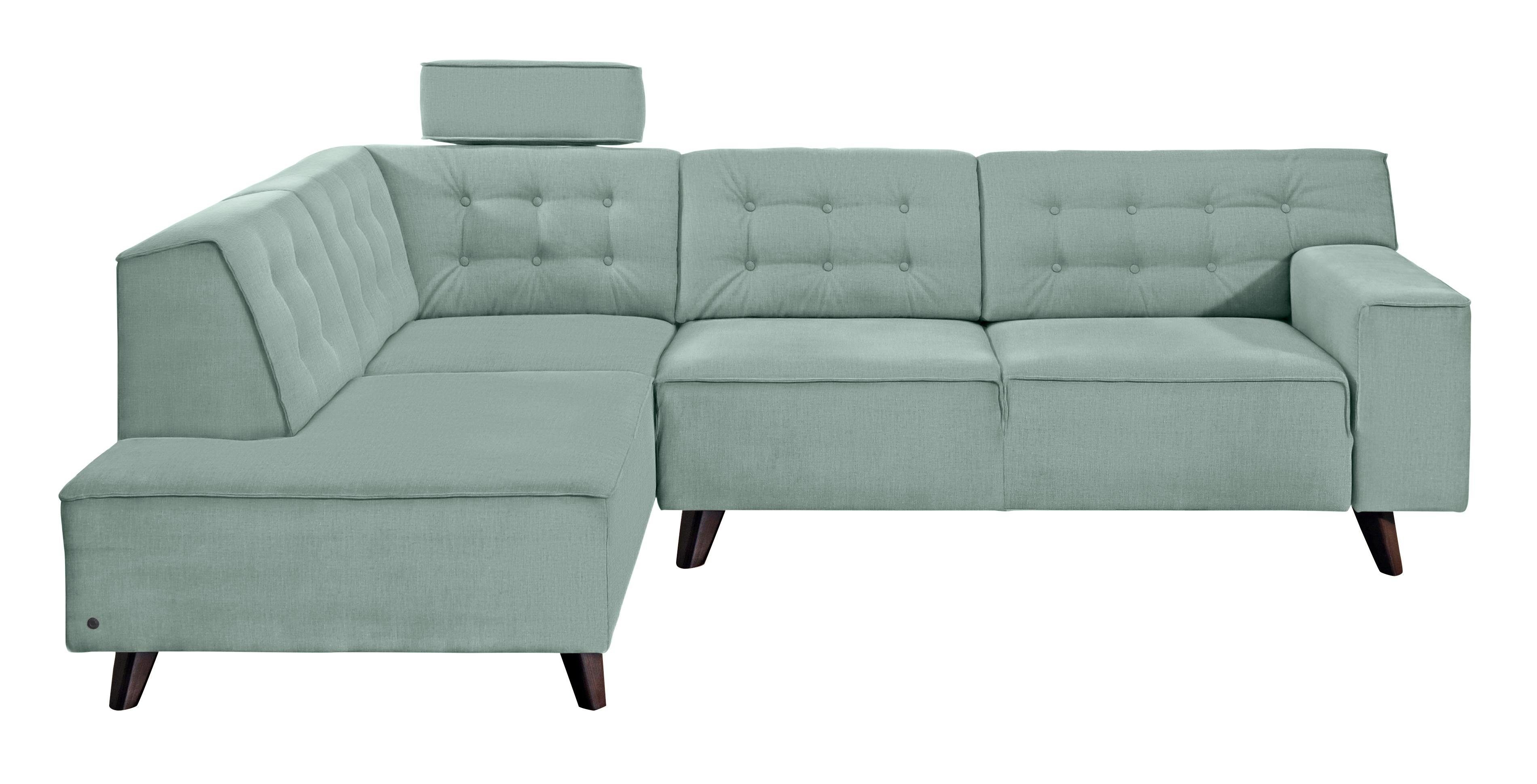 TOM TAILOR HOME Ecksofa NORDIC CHIC, mit mane, wahlweise mit Sitzvorzug, Füße wengefarben