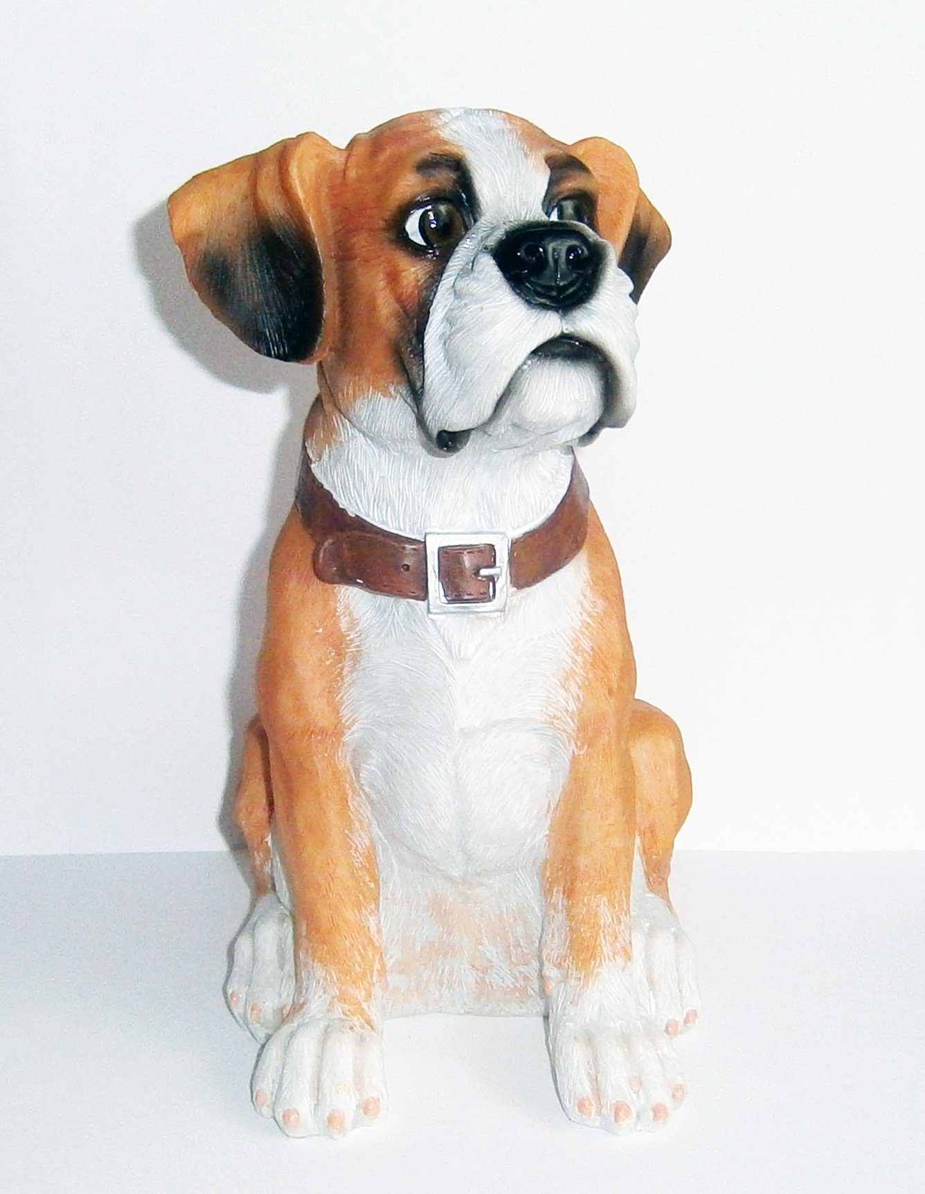 EDCO Tierfigur HUND DEKO-FIGUR 12x12x22cm Polyresin Tierfigur 99 (Variant 6), Gartenfigur Welpe Statue Skulptur Haushund
