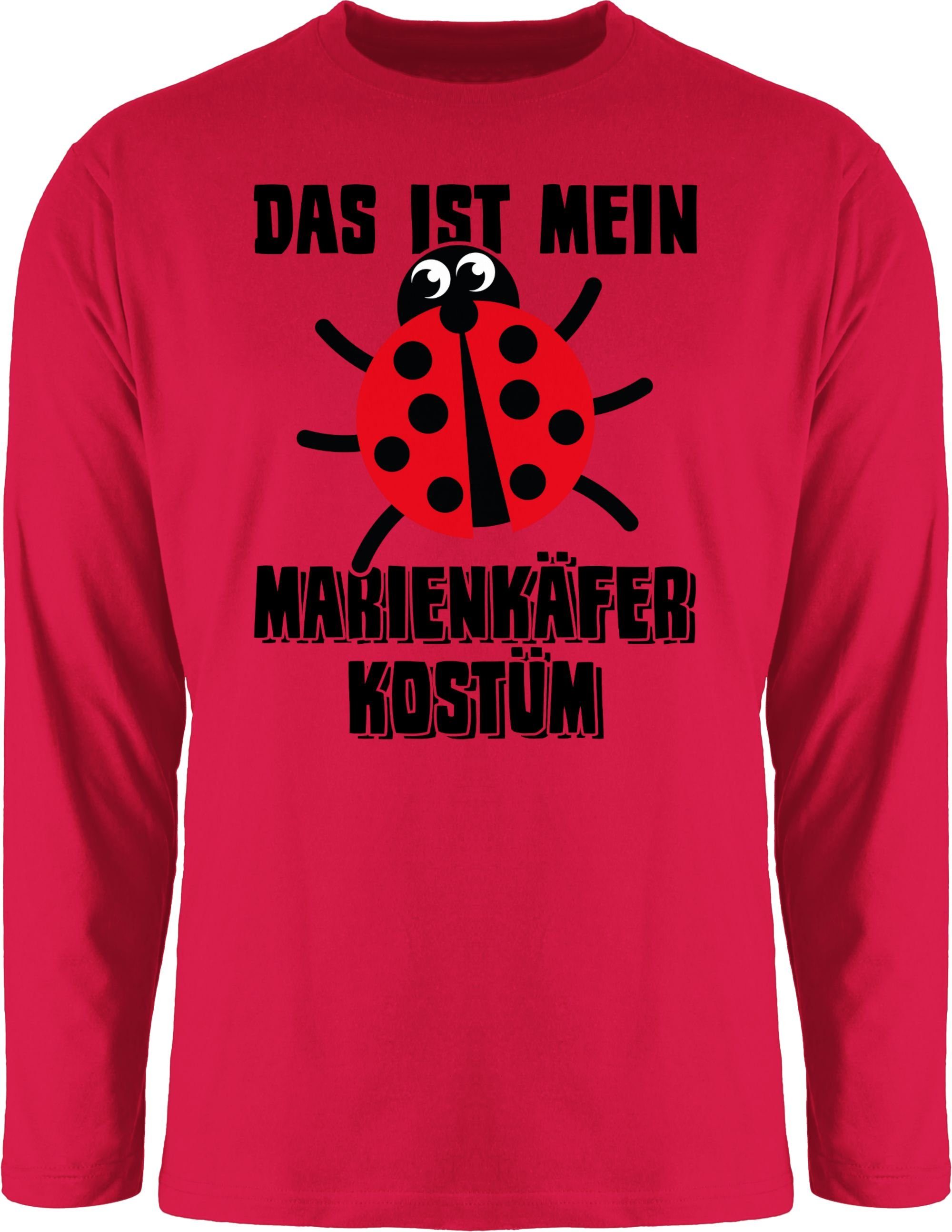 Karneval Shirtracer Marienkäfer 1 Rundhalsshirt Outfit schwarz Das ist Rot mein - Kostüm