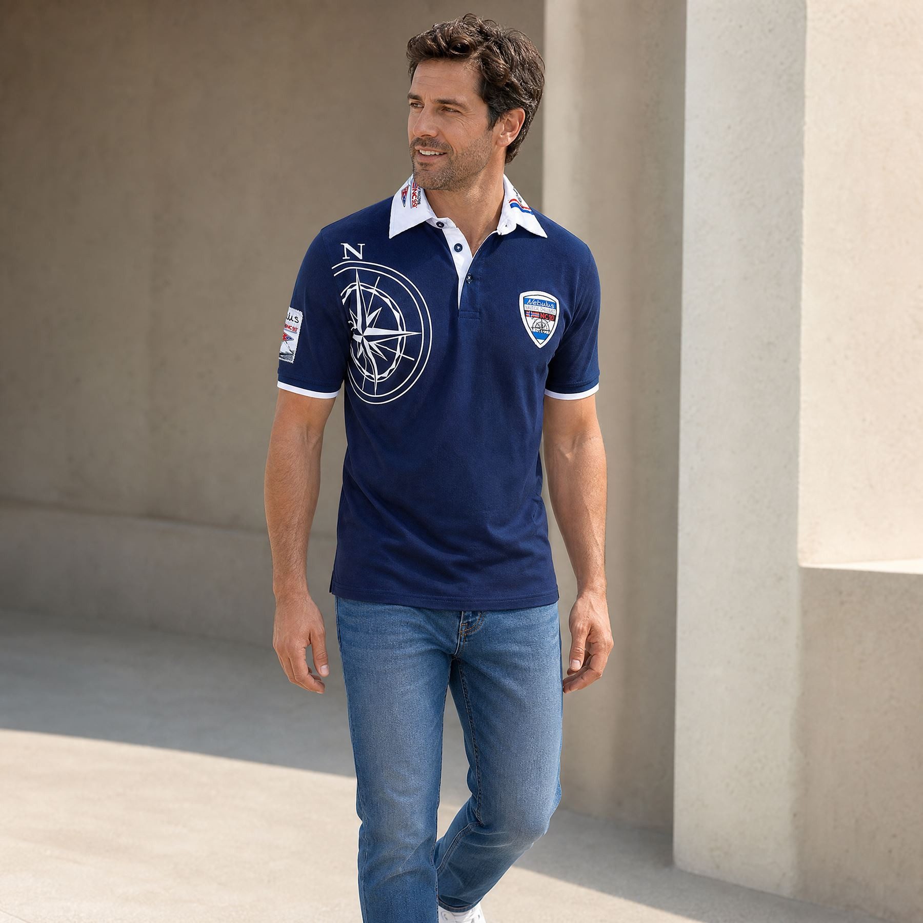 Nebulus Poloshirt EGERSUND, Q2067 - Herren, navy, M