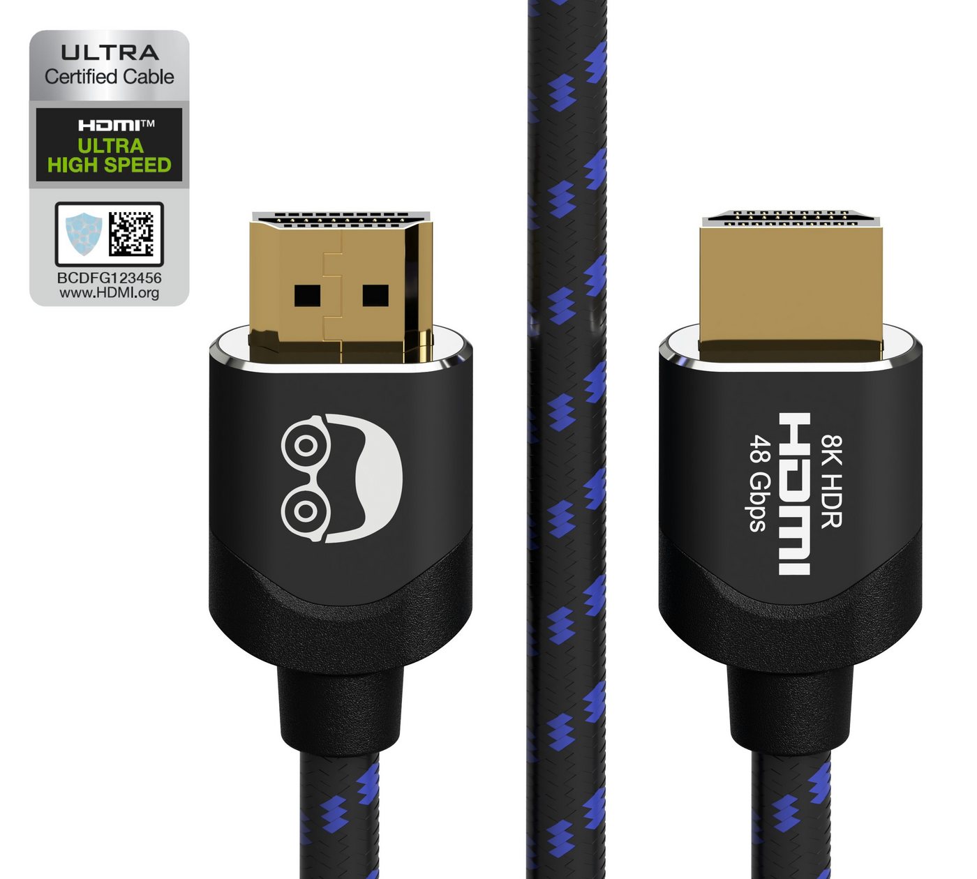 nerdig ULTRA HIGH SPEED 48 GBPS HDMI-Kabel, HDMI, HDMI Typ A (100 cm), BIO Verpackung, eArc, 8k, 48Gbps, 8K@60hz, 4K@120hz, HDR10