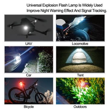 Rutaqian Fahrradbeleuchtung Fahrradlampe Led Fahrradbeleuchtung Fahrrad Front& Rücklicht Aufladbar