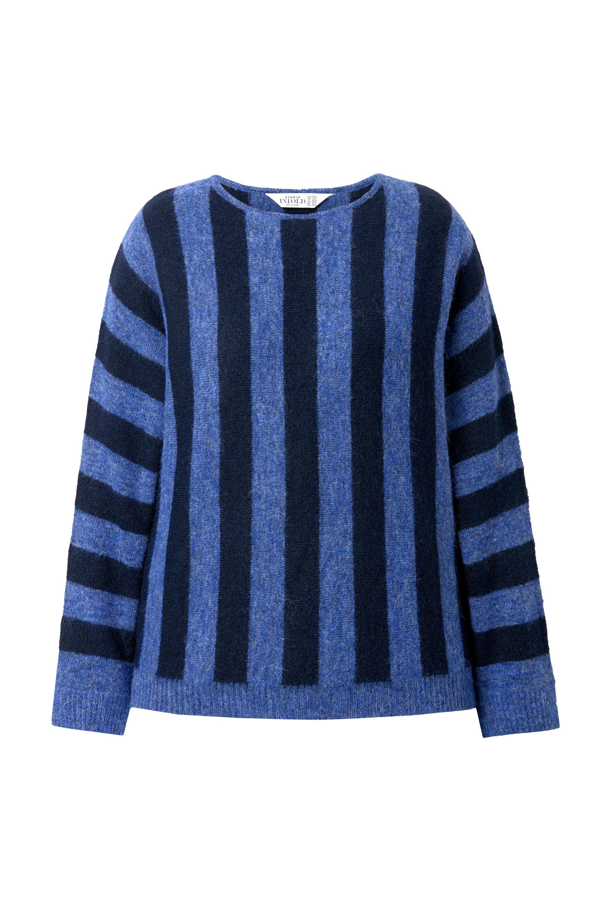Studio Untold Strickpullover Pullover oversized Streifen Fledermausärmel
