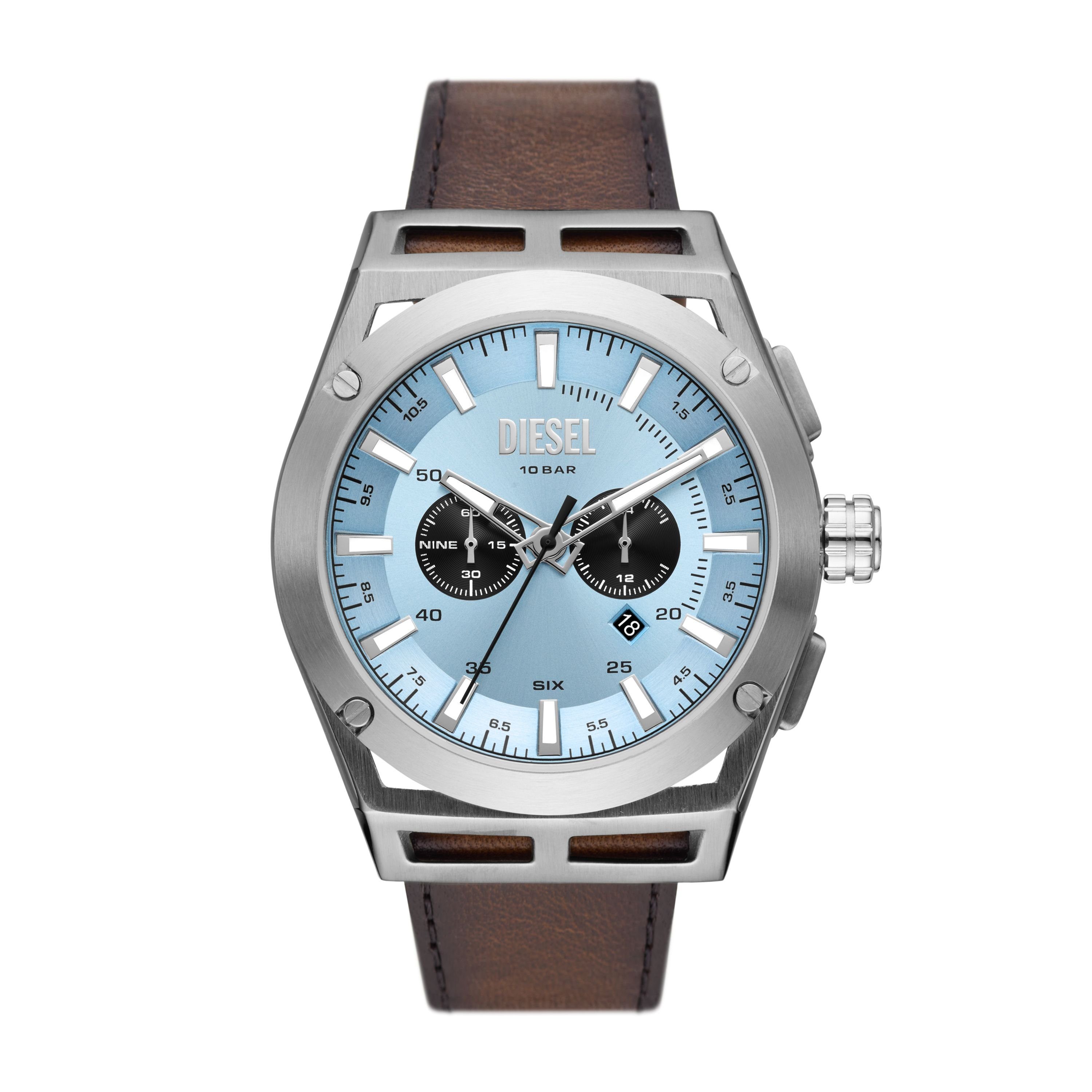 Diesel Quarzuhr, Diesel Herren Quarz-Chronograph Uhr mit Armband TIMEFRAME  DZ4611, Herrenuhr
