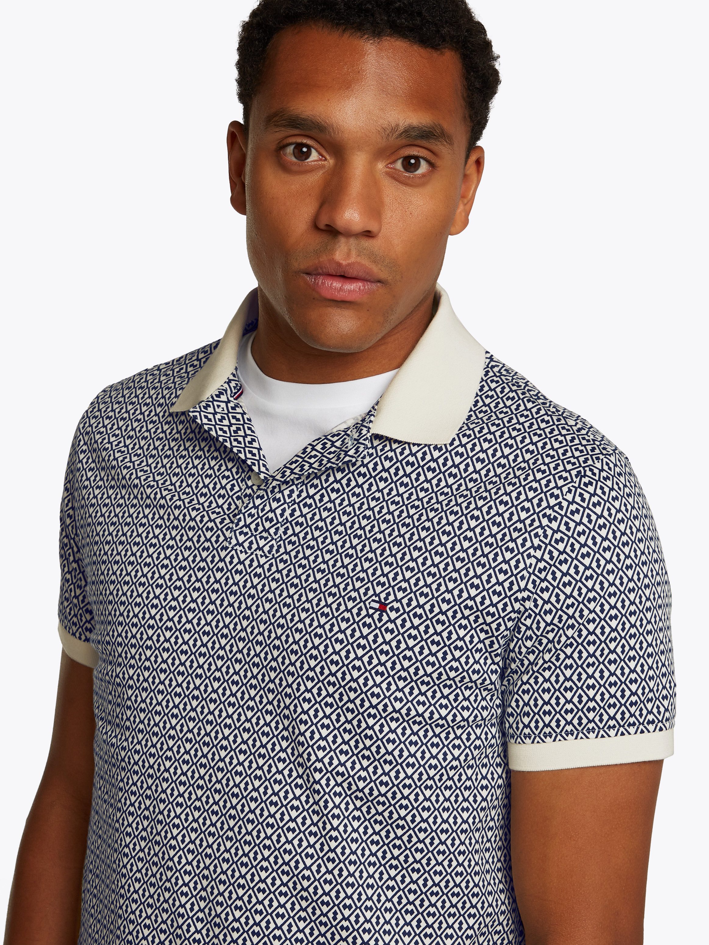 Tommy Hilfiger Poloshirt INTERLOCK AOP REG POLO günstig online kaufen
