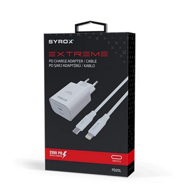 Syrox Iphone Ladegerät 20W USB C Power Adapter Netzteil kompatibel Smartphone-Ladegerät