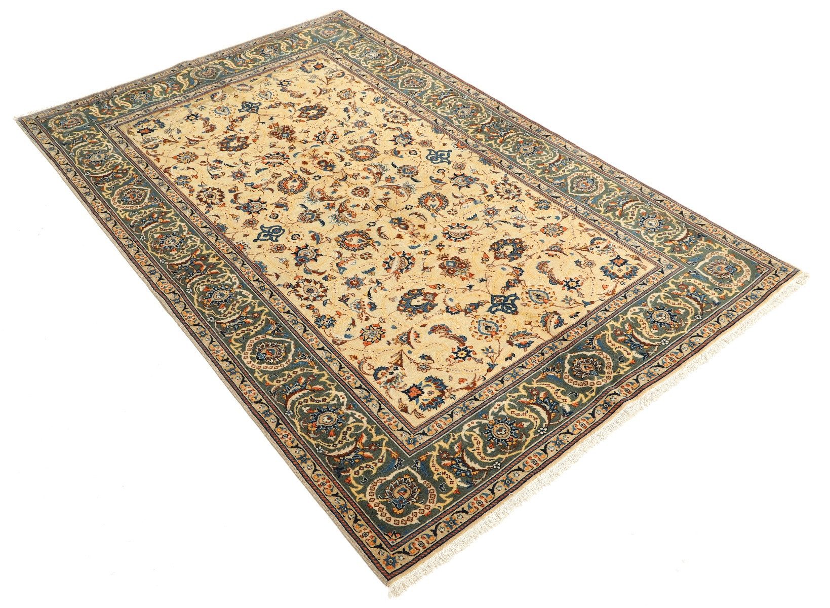 Carpet Avenue Teppich Keshan Kork Antik 213x138, Rechteck, Höhe: 8 mm