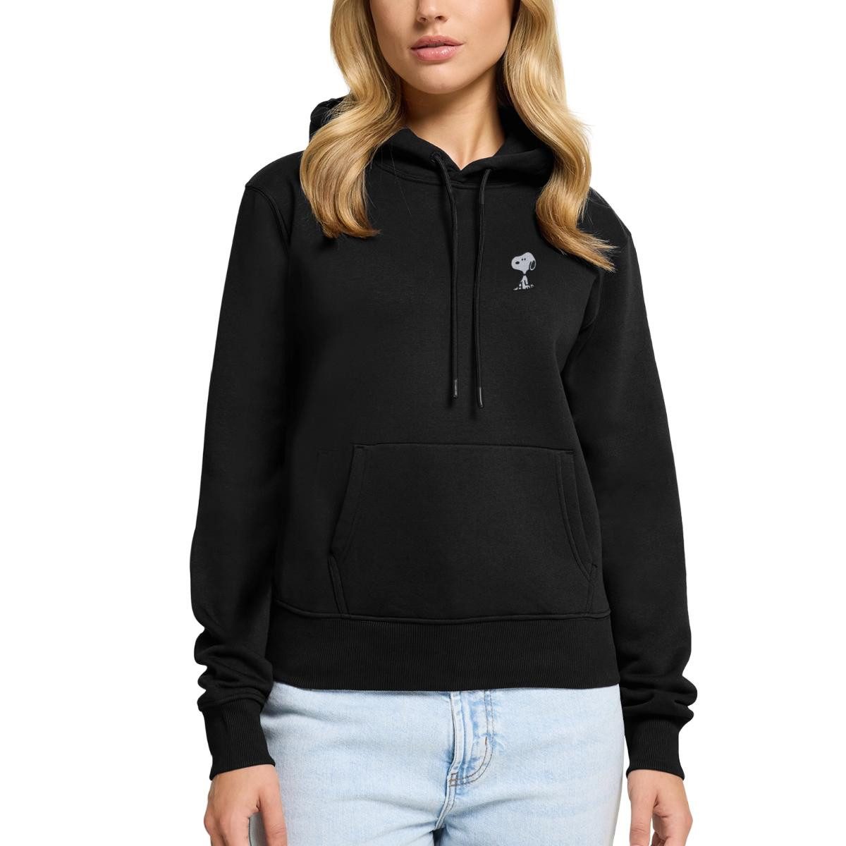 Spreadshirt Hoodie Peanuts Snoopy Stick Niedlich Damen Premium Hoodie (1-tlg)