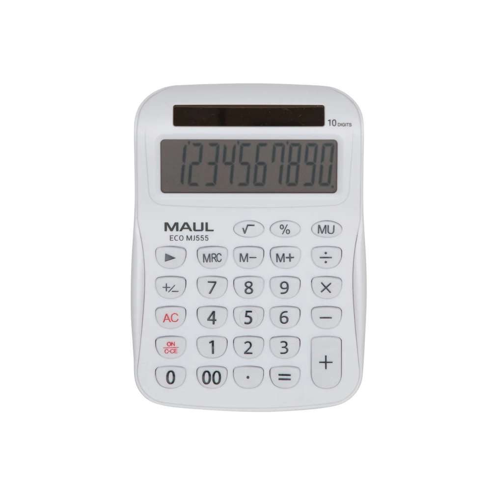 Maul Taschenrechner MAUL ECO MJ555 Taschenrechner Desktop Einfacher Taschenrechner Weiß