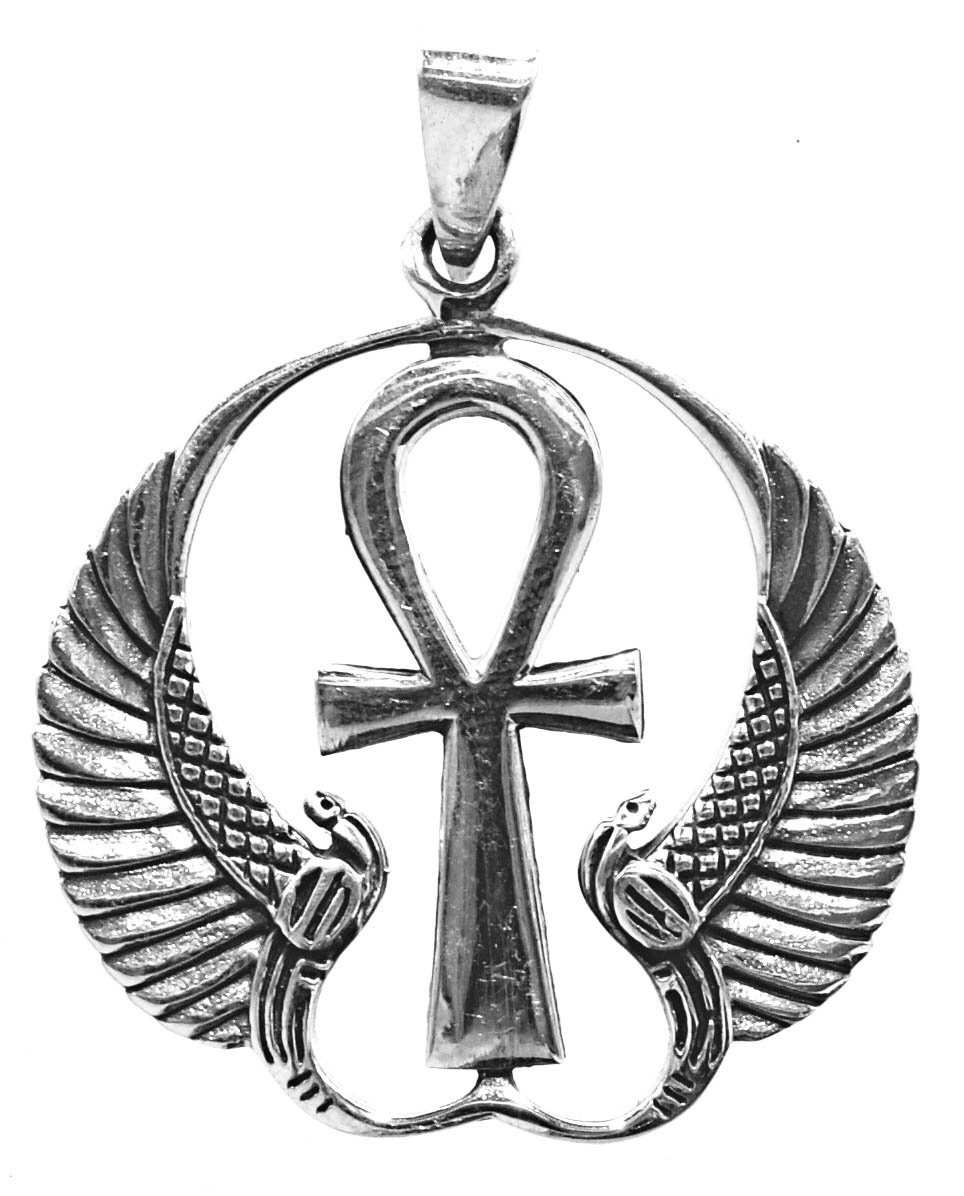 Ankh 925 409 Lebenskraft Kiss Ägypten Leather Nr. Silber Kettenanhänger of Sterling Anch Henkelkreurz Anhänger