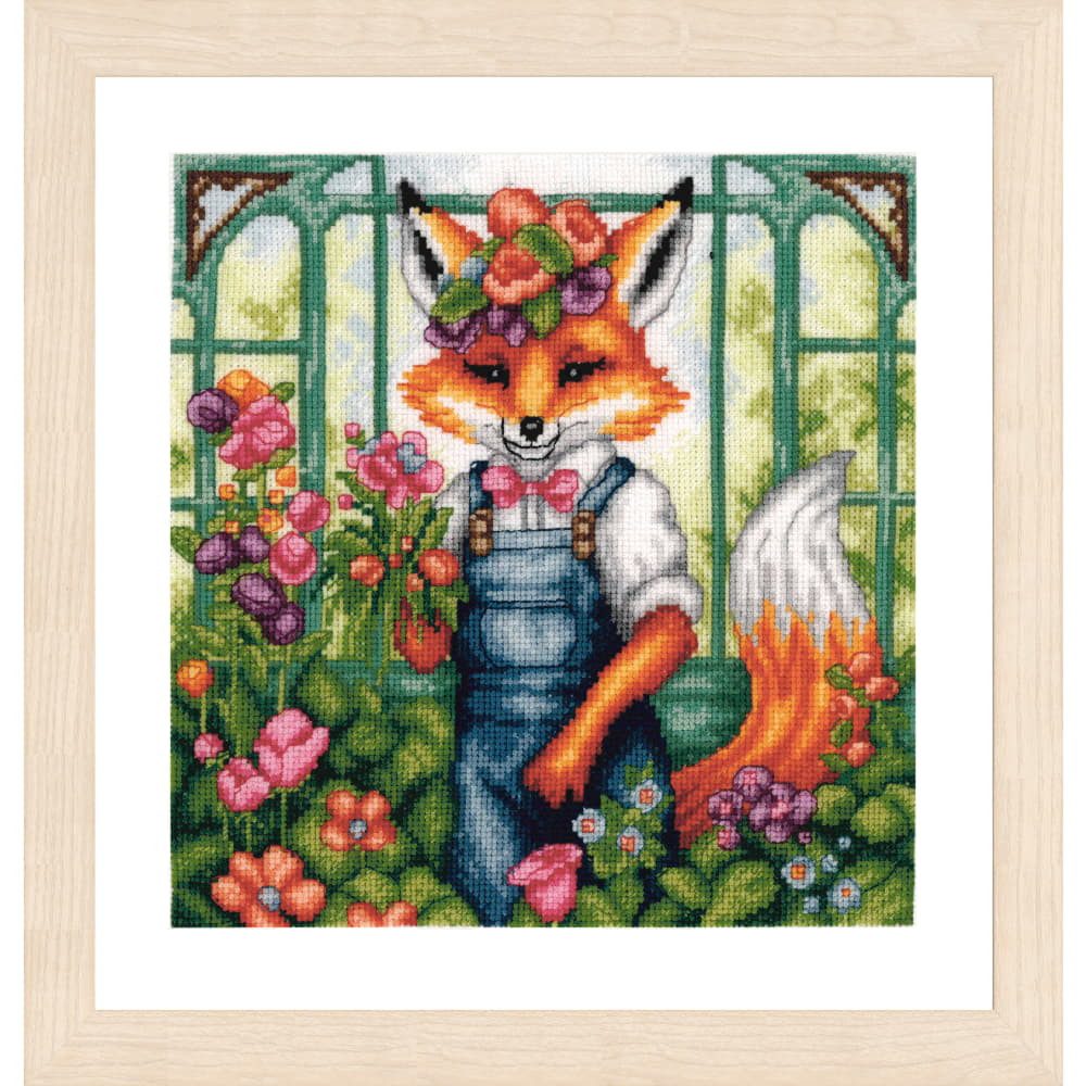 Lanarte Kreativset Lanarte telkruissteekpakket "Fantasie: Florian de Vos", 20x20cm, (embroidery kit by Marussia)