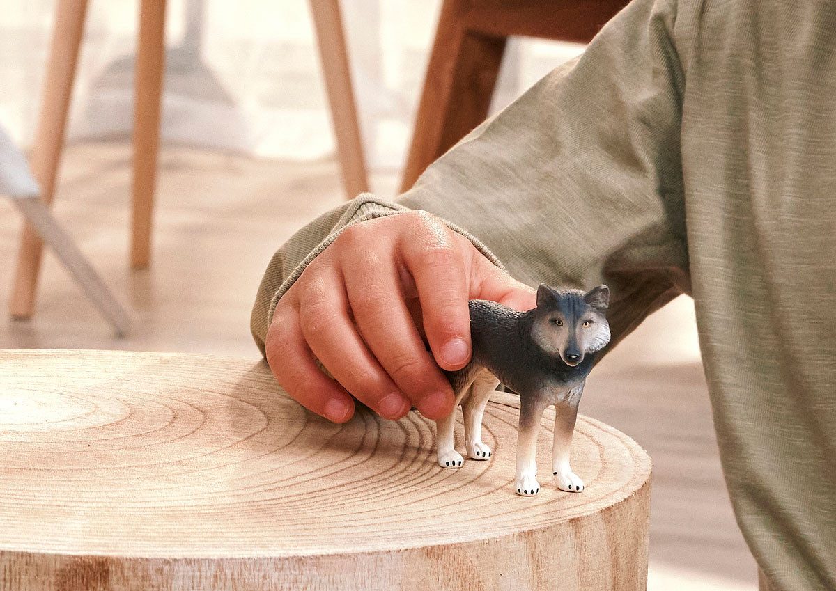 Schleich® Spielfigur WILD LIFE, Amerikanischer Wolf (14991)