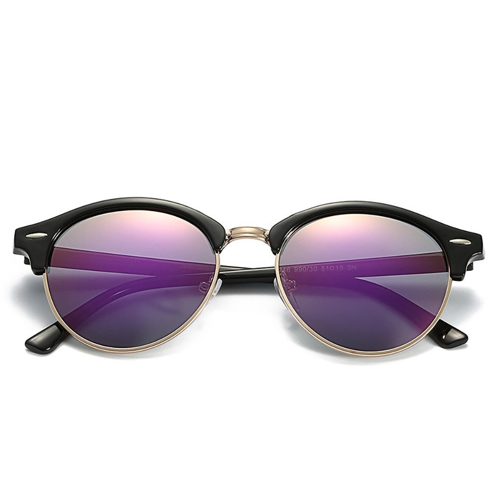 PACIEA Sonnenbrille Sonnenbrille Damen Herren Rundrahmen UV Schutz Polarisiert Mode