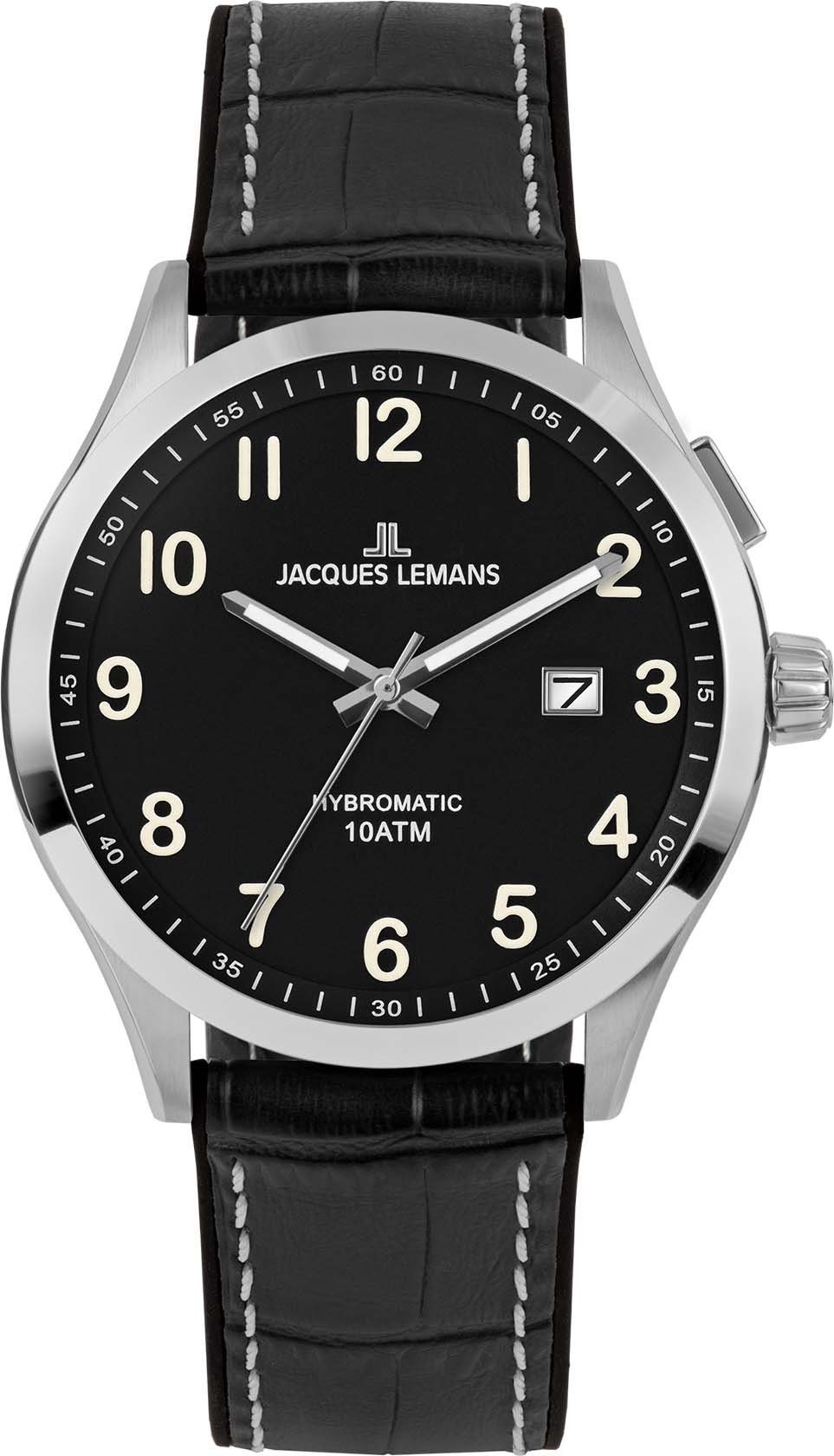 Jacques Lemans Kineticuhr Hybromatic, 1-2130D, Gehäuse aus Edelstahl,  Gehäuse-Ø ca. 43 mm