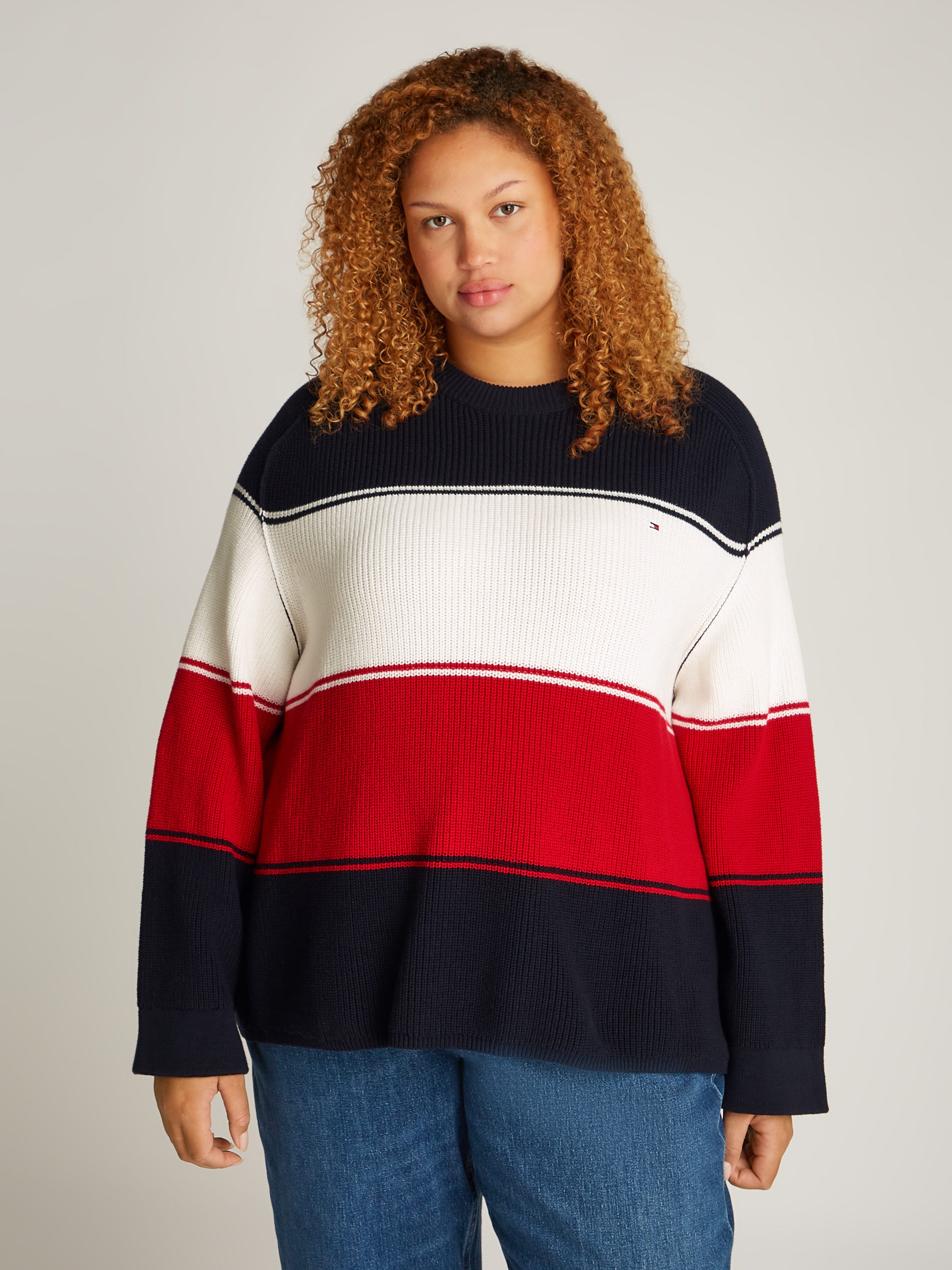 Tommy Hilfiger Curve Rundhalspullover CRV CO günstig online kaufen