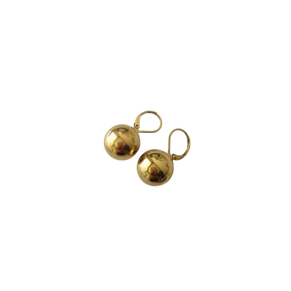 Minimalistische gold Ball Anhänger Ball für für inkl.Geschenkbo,Valentinstagsgeschenke, Paar Invanter Frauen, Ohrhänger Ball sie Ohrringe Geburtstagsgeschenke