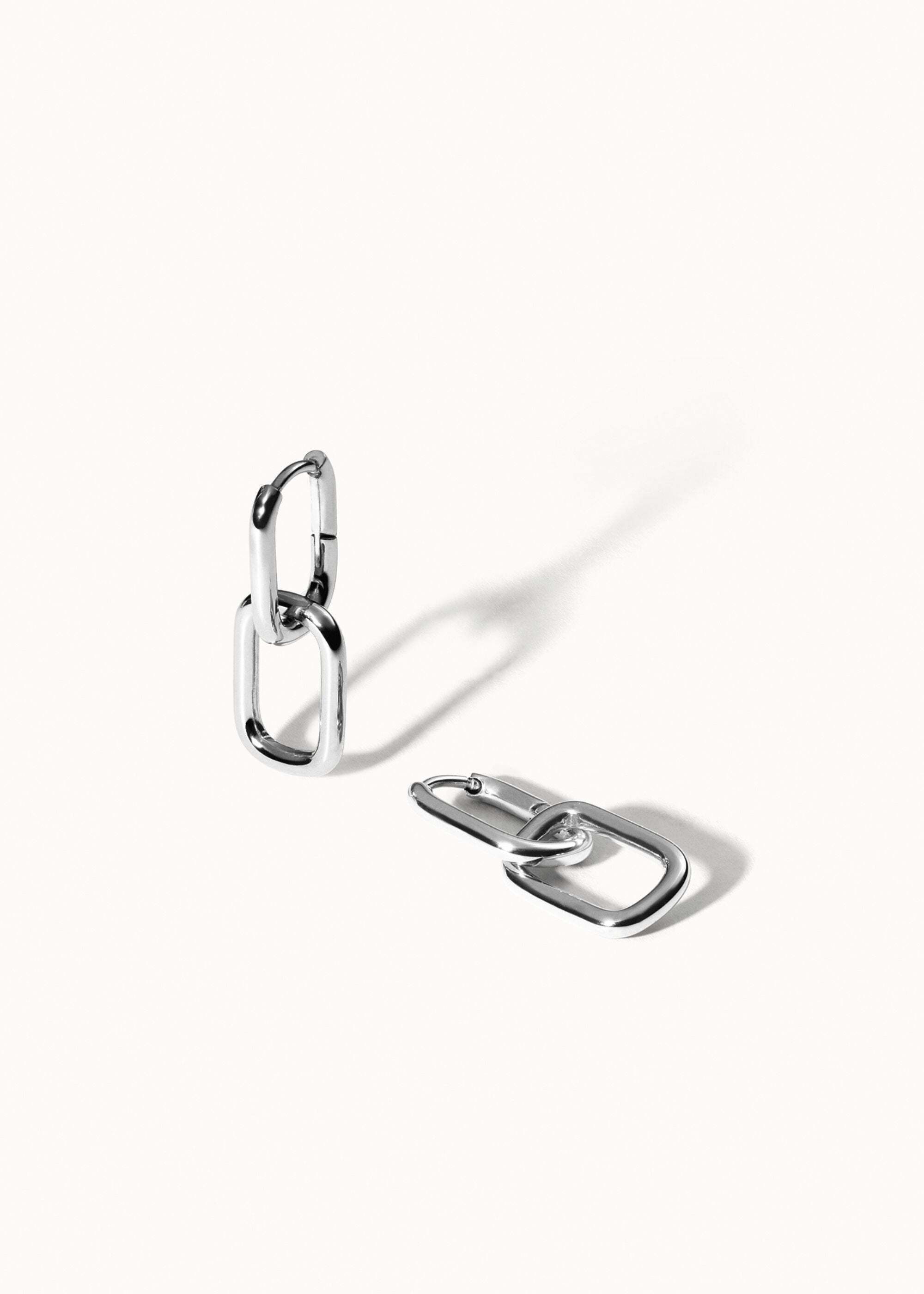 Paar Ohrstecker Modular Oval