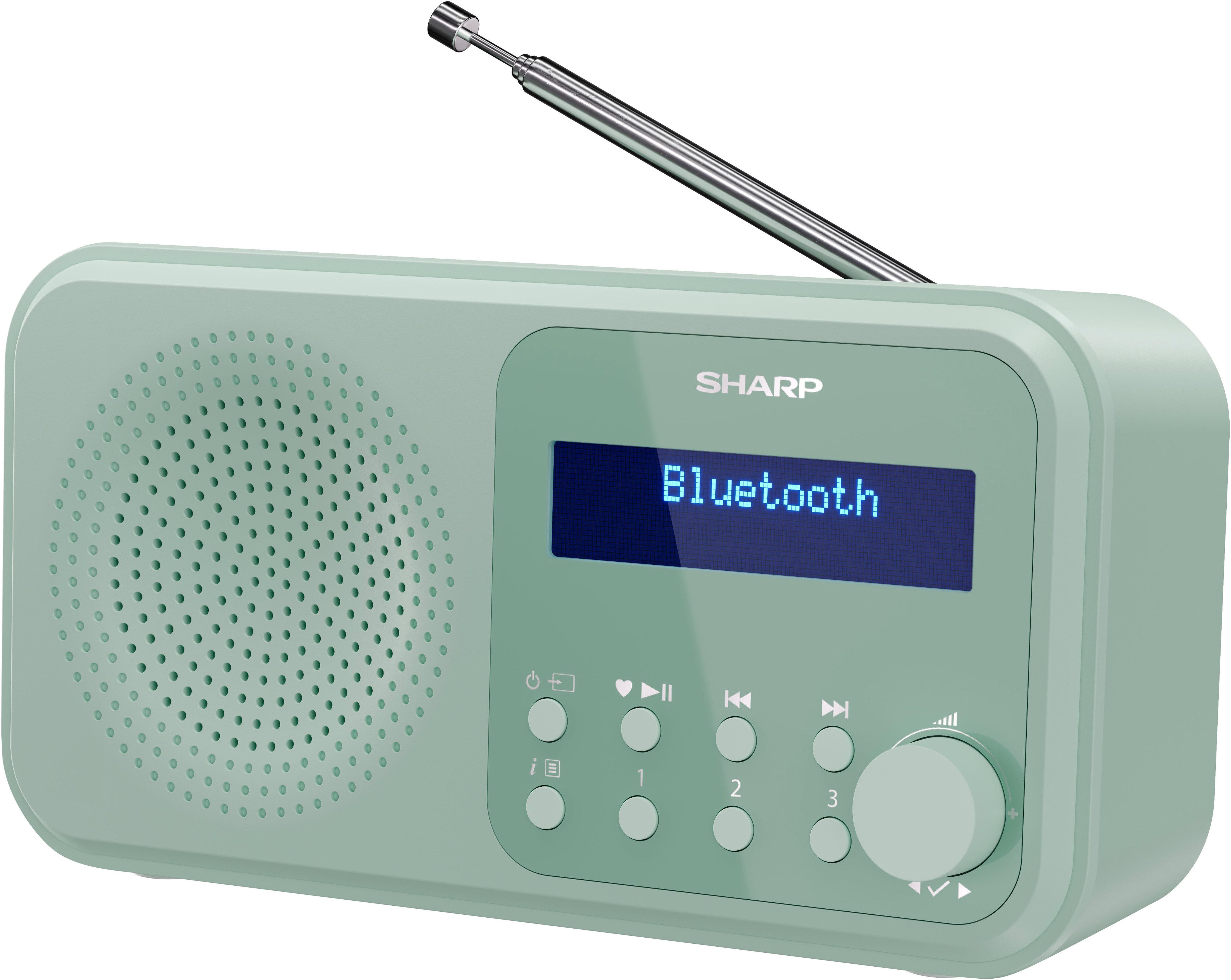 Sharp TOKYO DR-P420 Digitalradio (DAB) (Digitalradio (DAB), FM-Tuner mit RDS, 2 W)